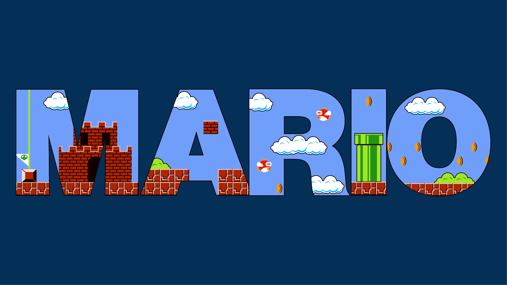 Super Mario Logo Wallpapers Wallpaper Cave