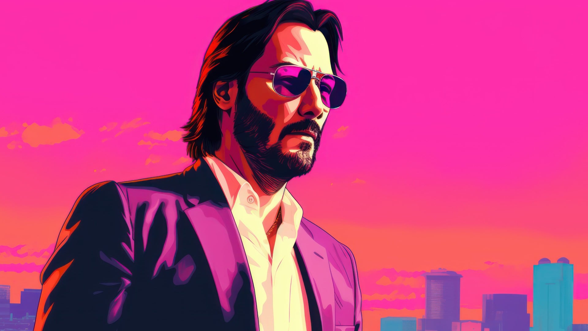 Keanu Reeves In Gta Vice City AI