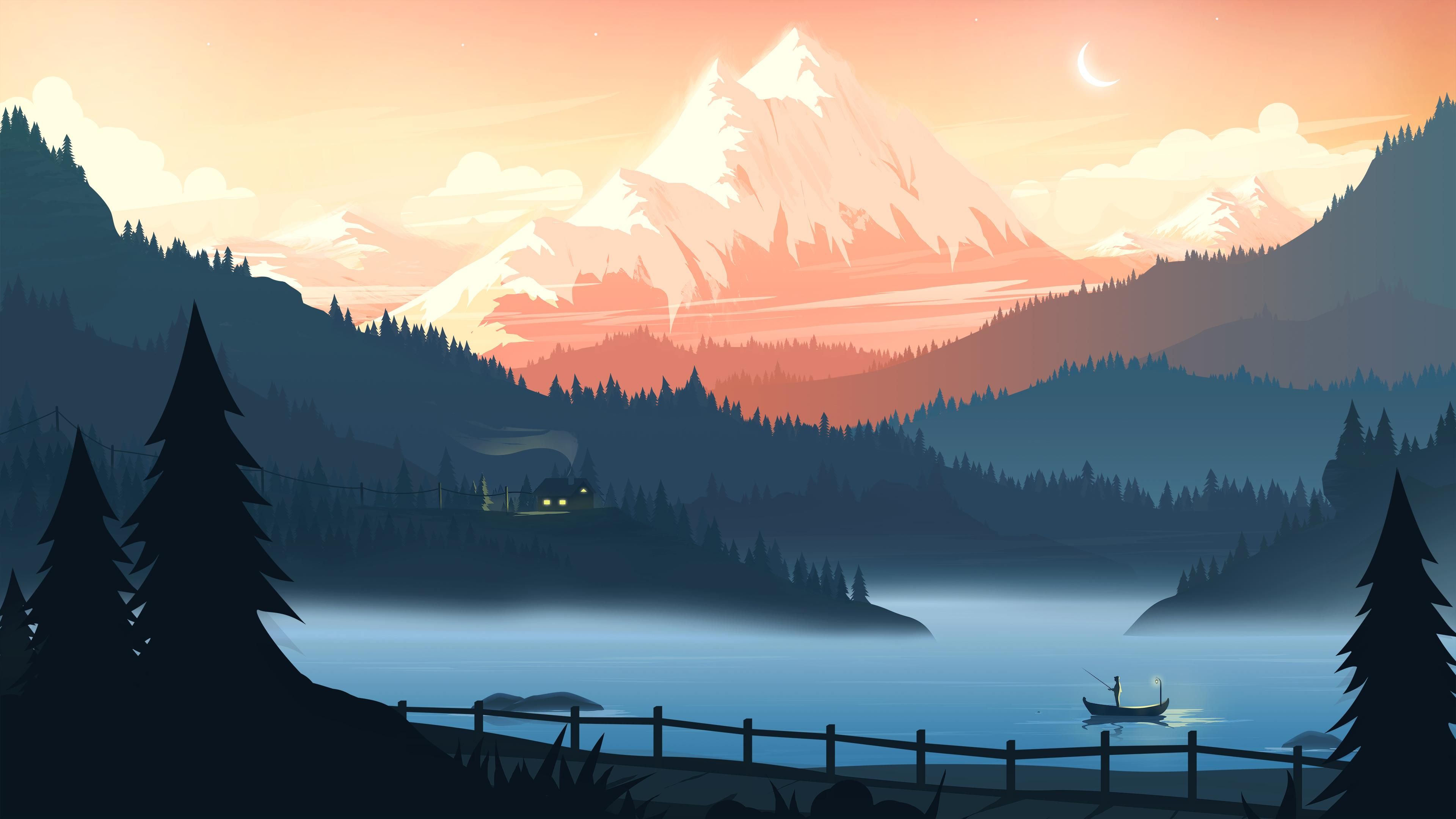 Wallpaper: Mountain Retreat 4K