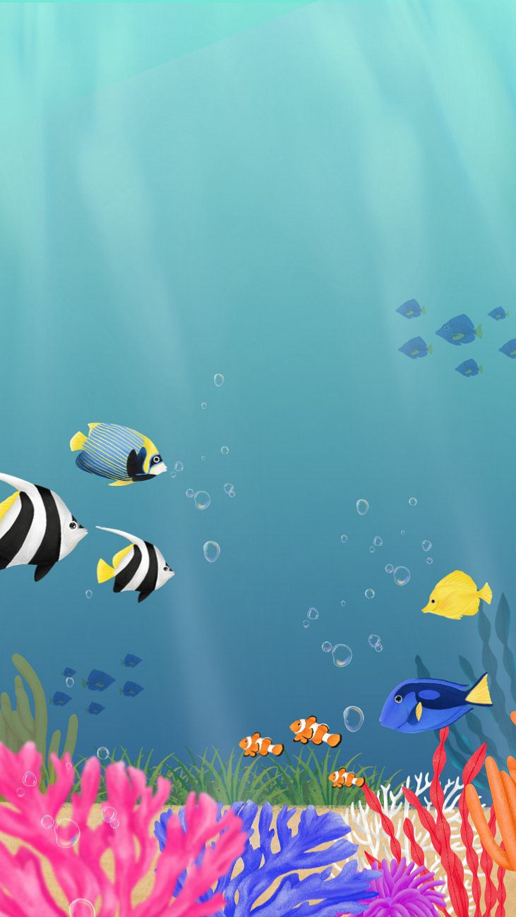 Tropical coral reef iPhone wallpaper