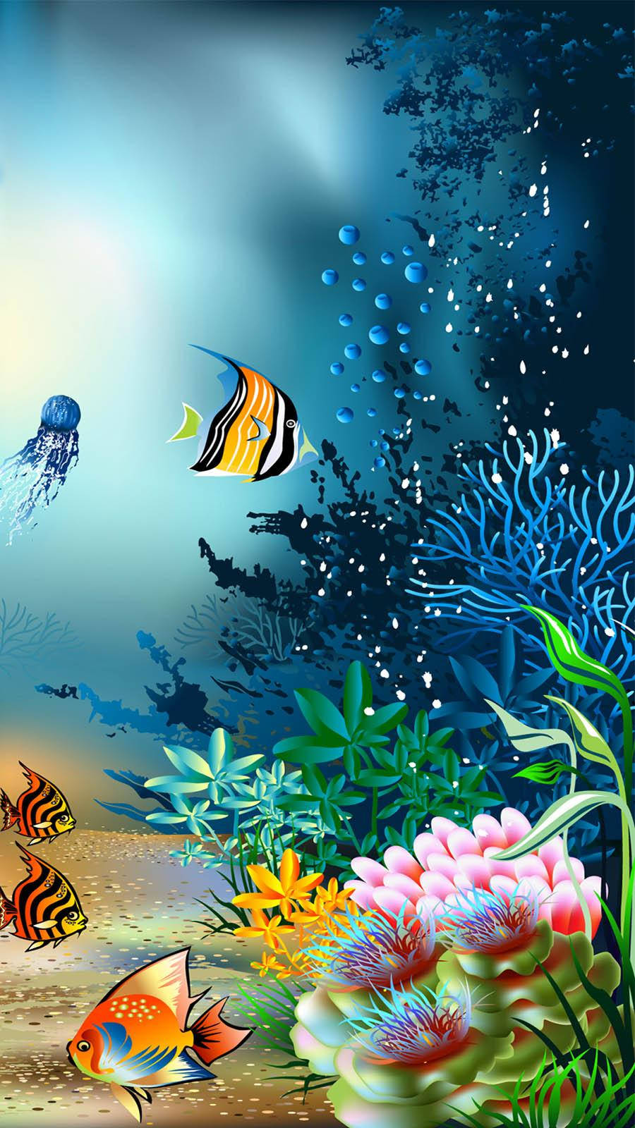 Download Coral Reef Fish Animation Wallpaper