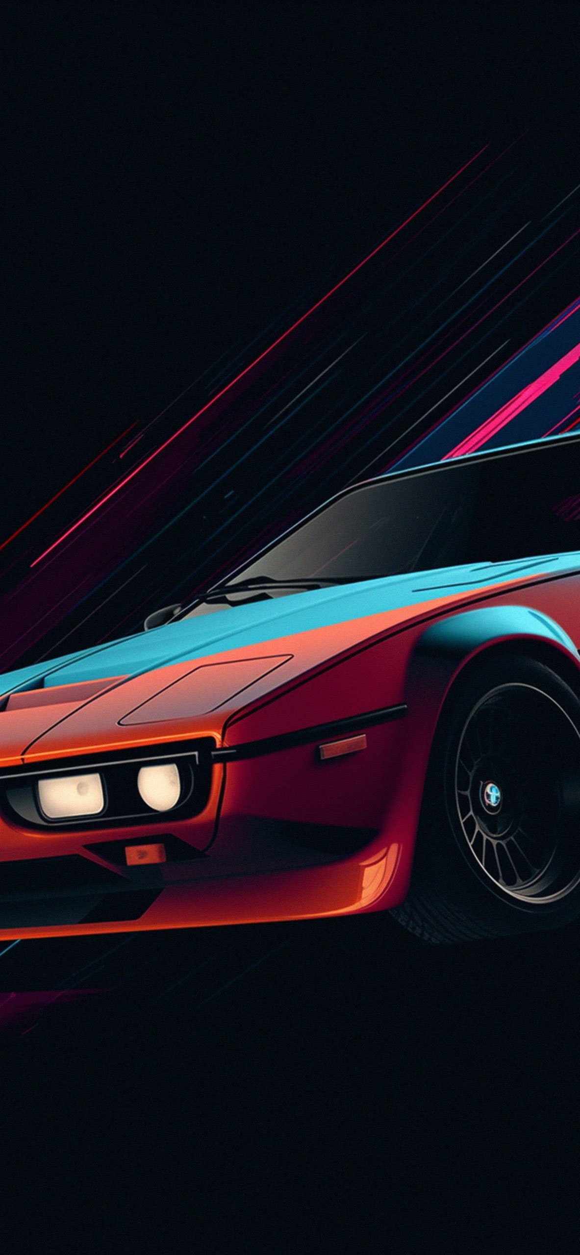BMW M1 Black Art Wallpaper BMW