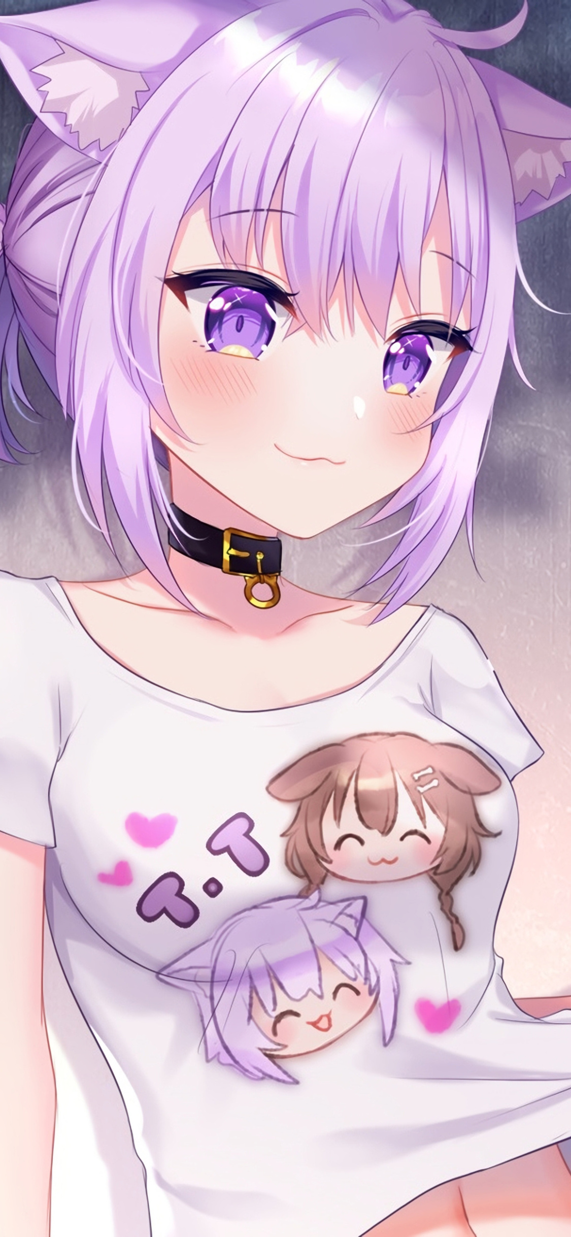 Hololive Anime Girl Purlple