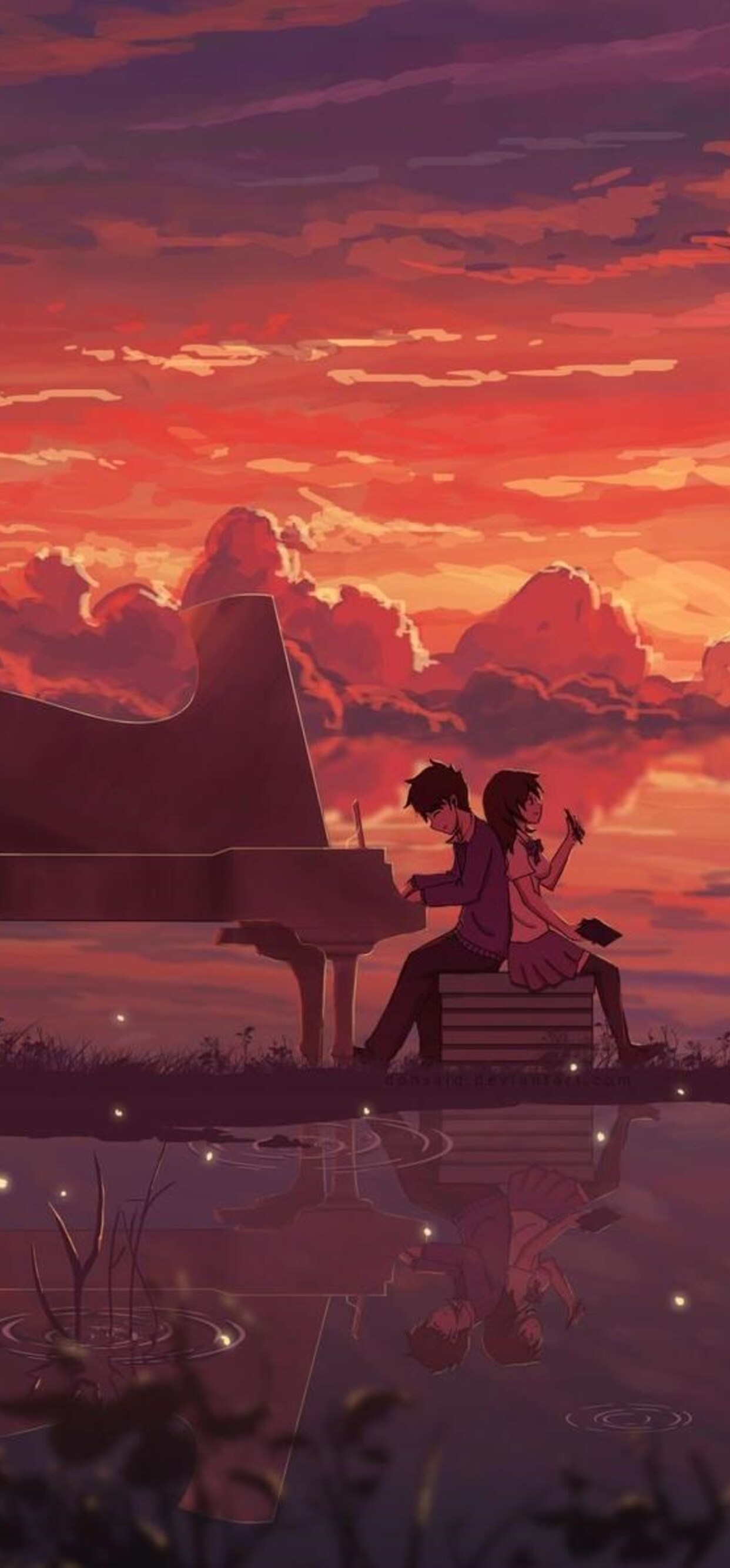 Anime Love Digital Art iPhone