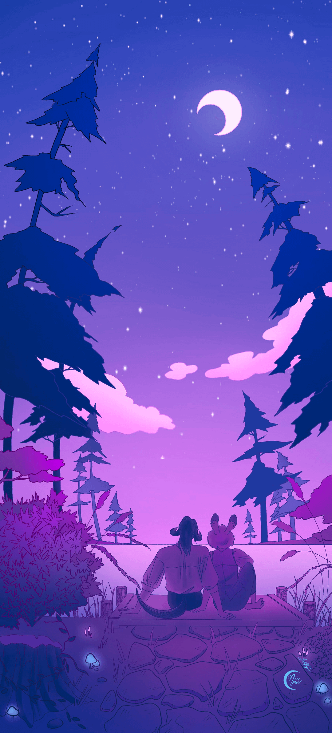 Vaporwave Inspired FFXIV Phone