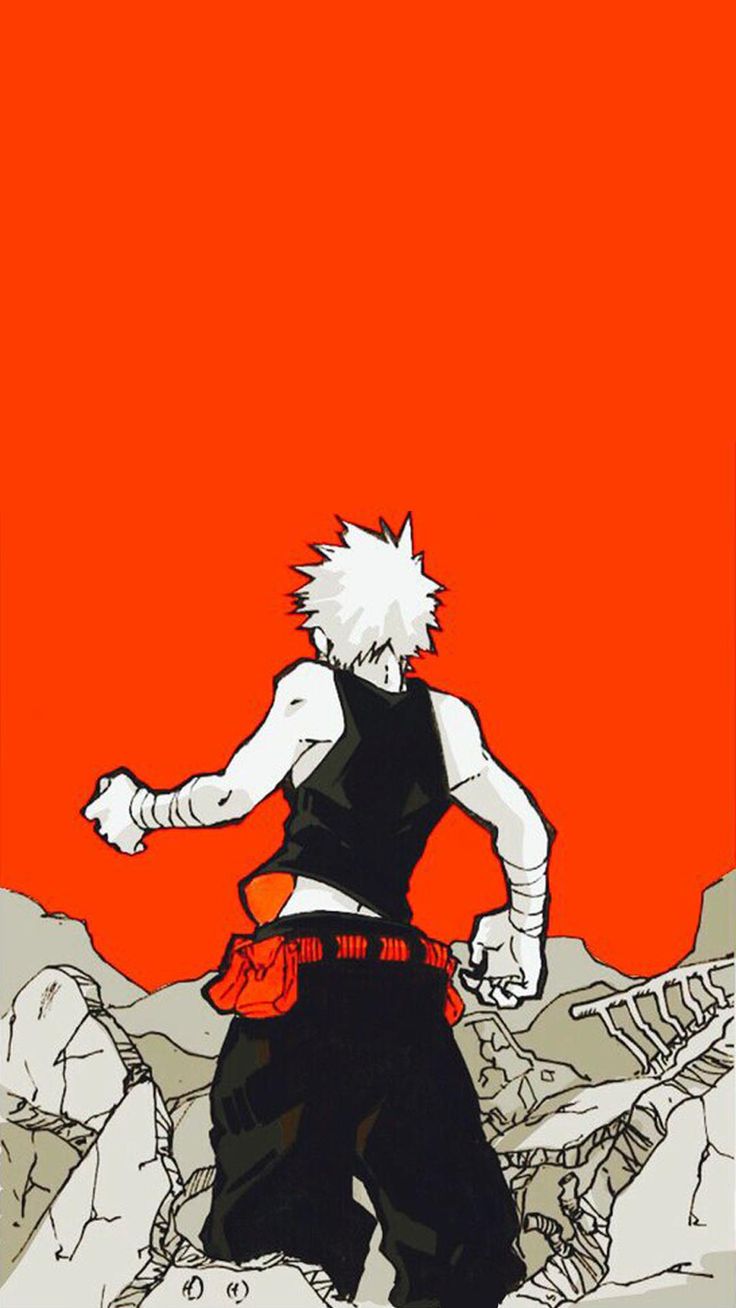 Bakugou Phone Wallpaper. Anime