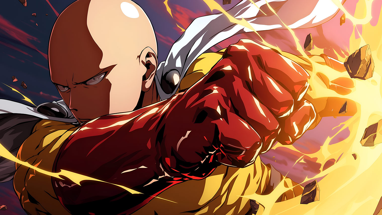 One Punch Man Saitama Desktop Wallpaper