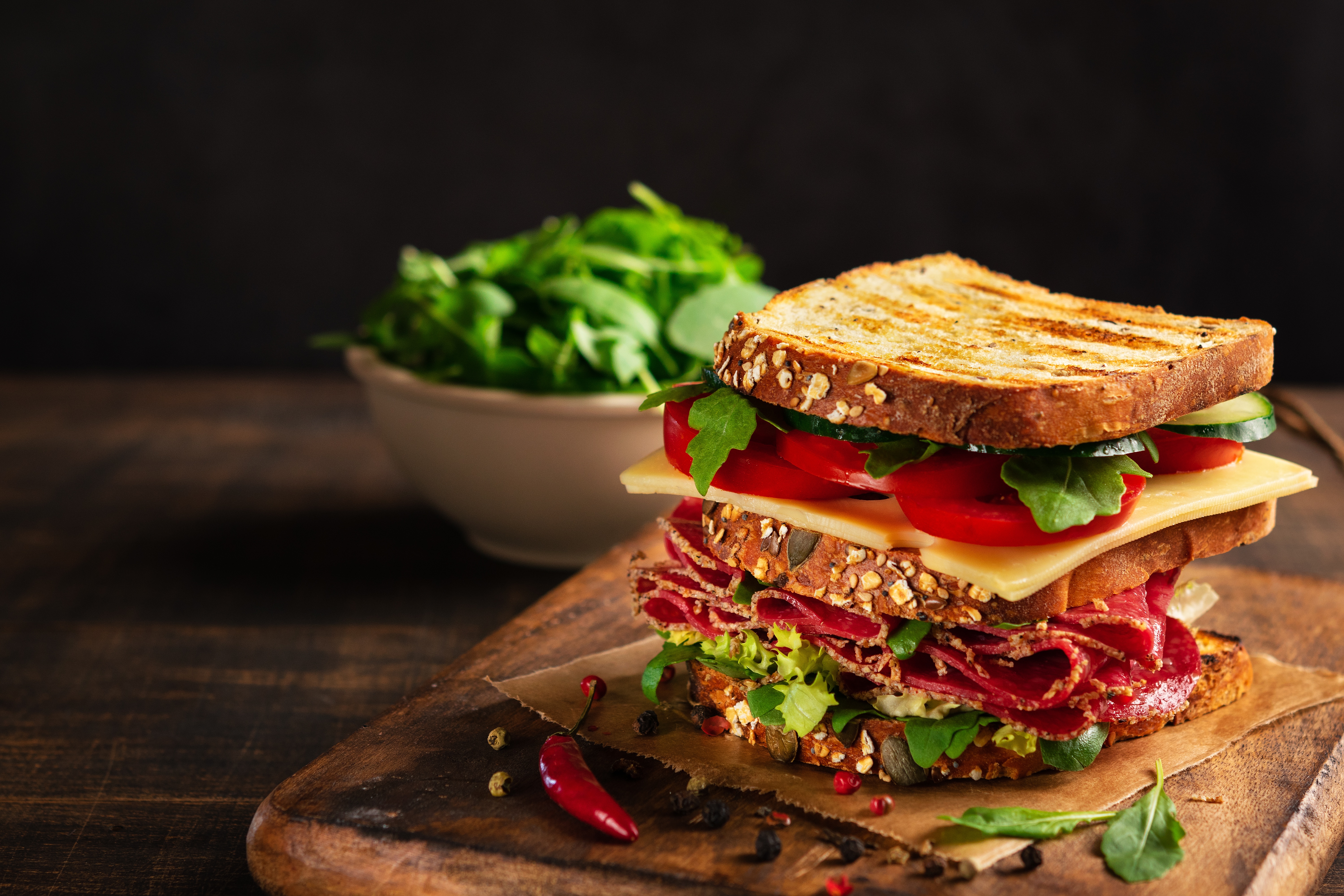 Food Sandwich 4k Ultra HD Wallpaper