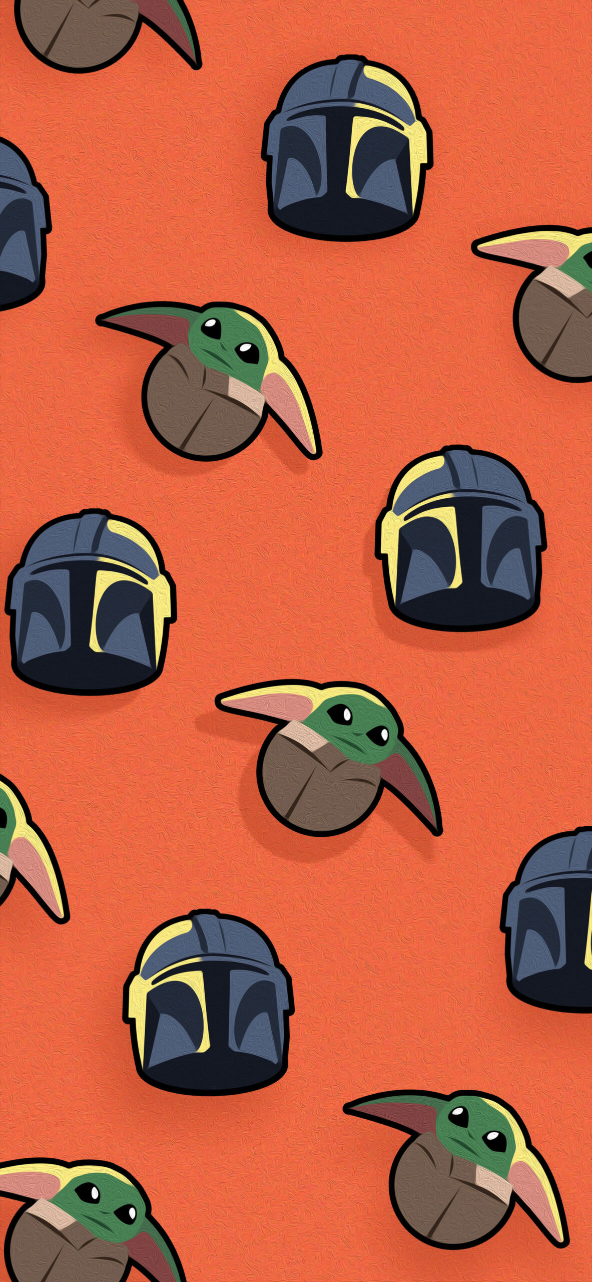 Mandalorian and Baby Yoda Wallpaper HD