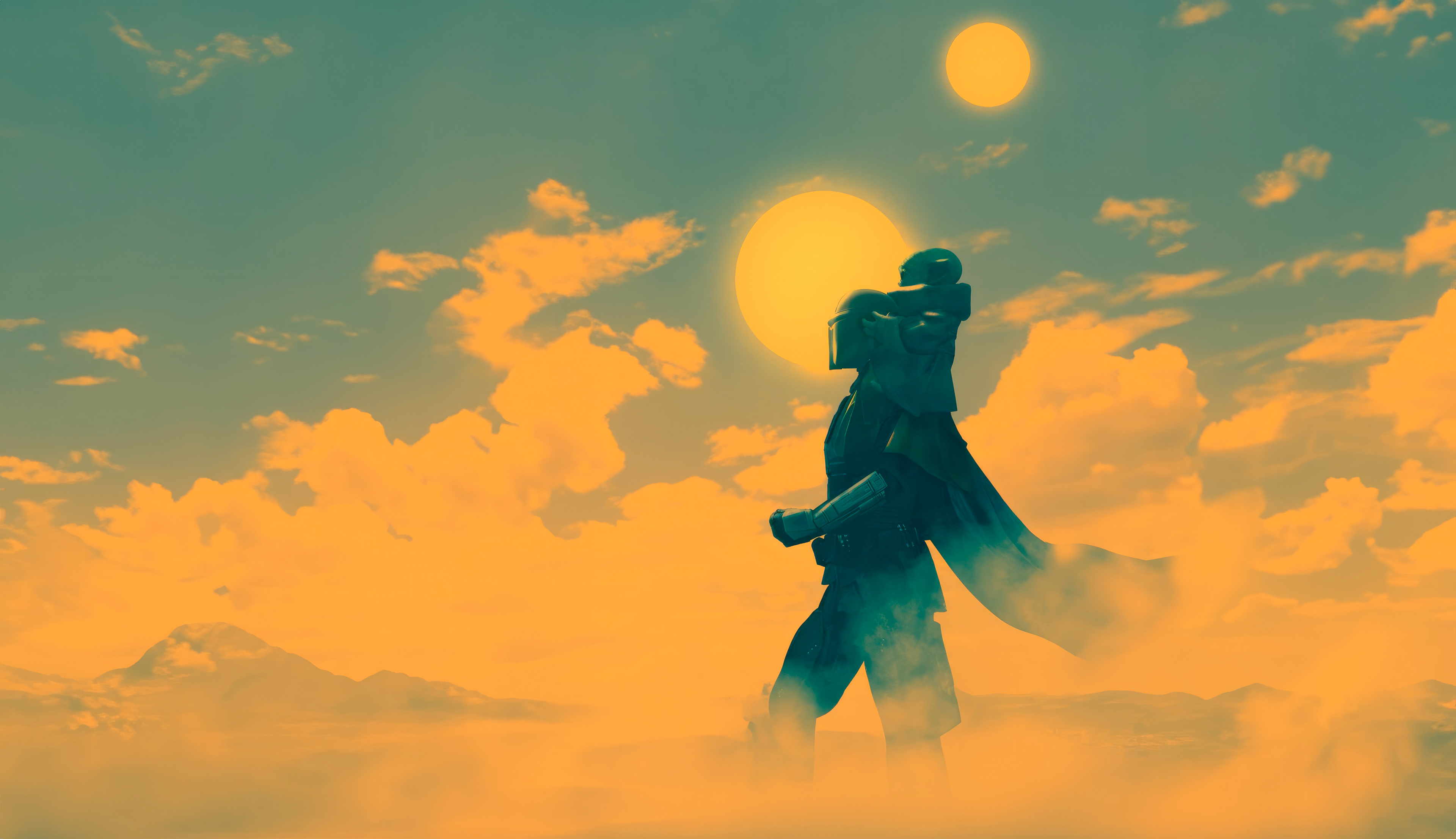 The Mandalorian And Grogu Wallpaper, HD