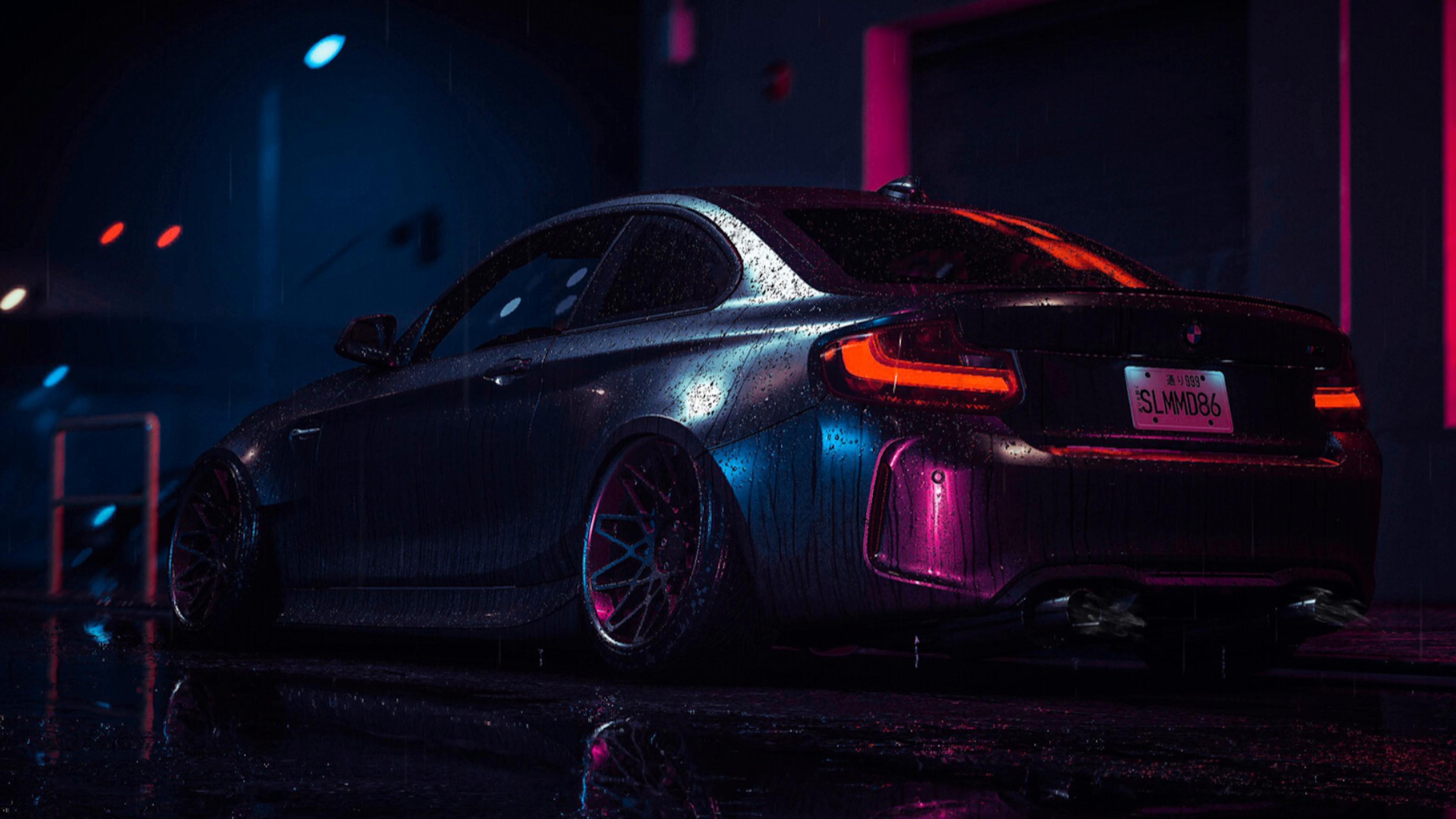 BMW M2 in Rain Live Wallpaper