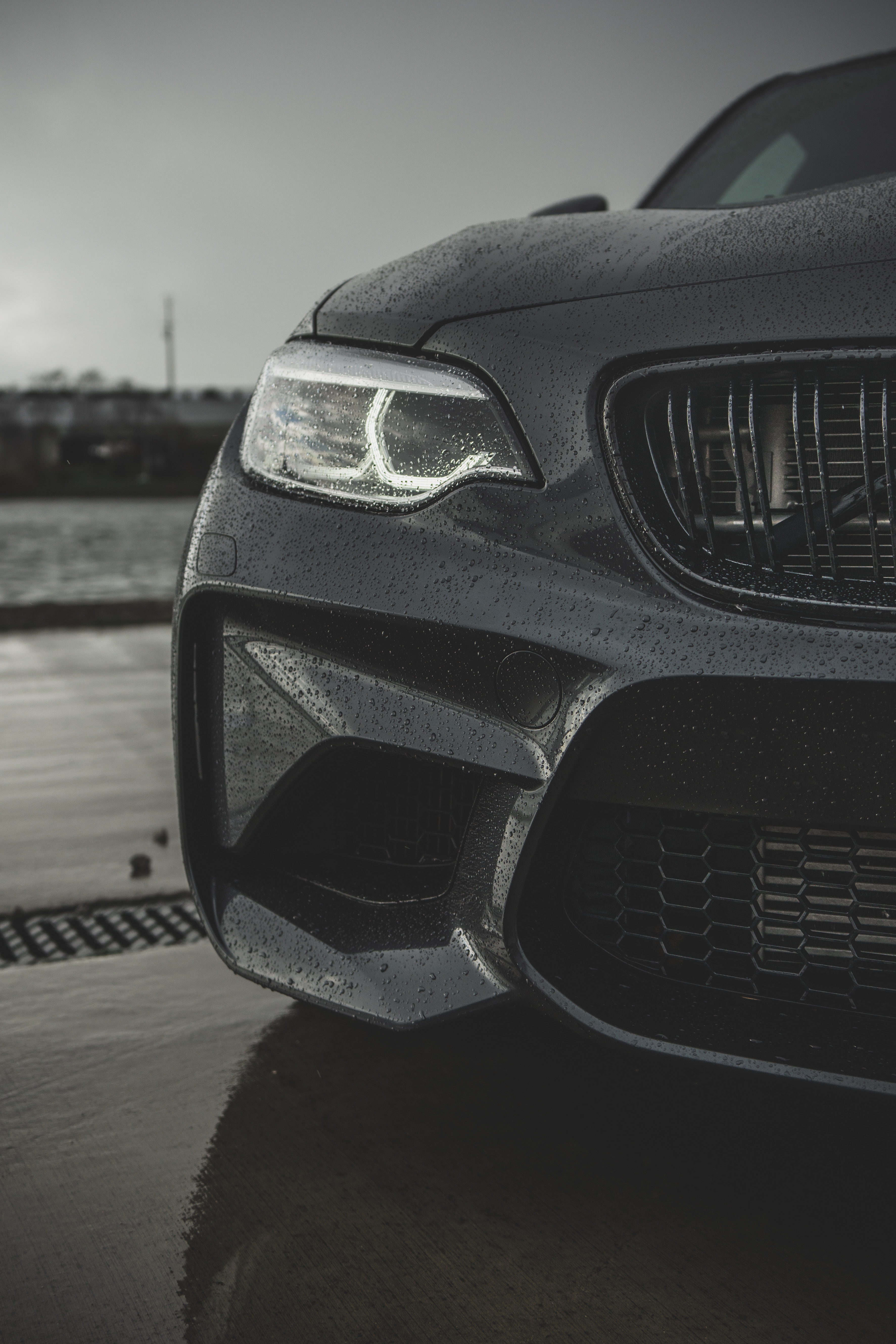 HD desktop wallpaper: Bmw, Headlight
