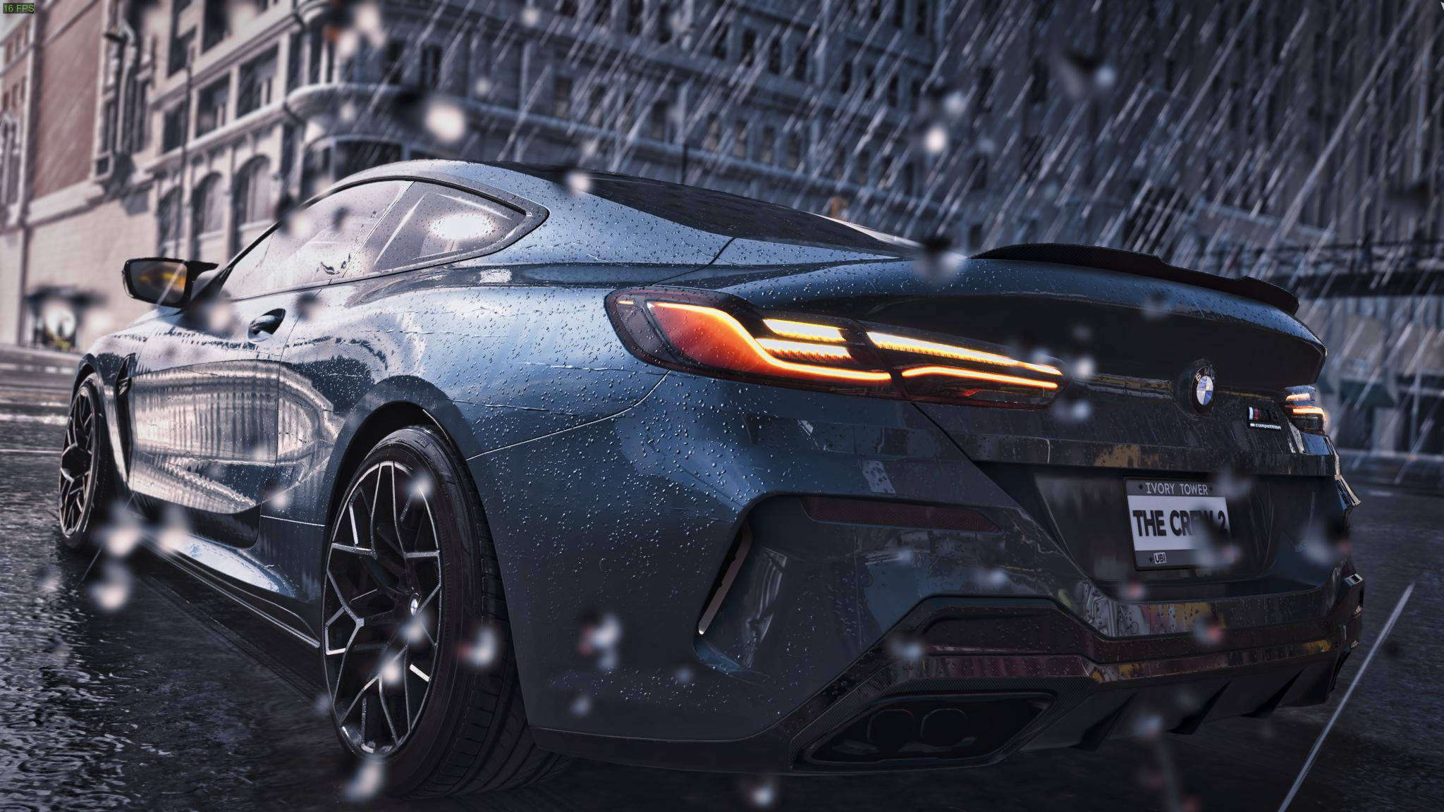 BMW M8 in Rain