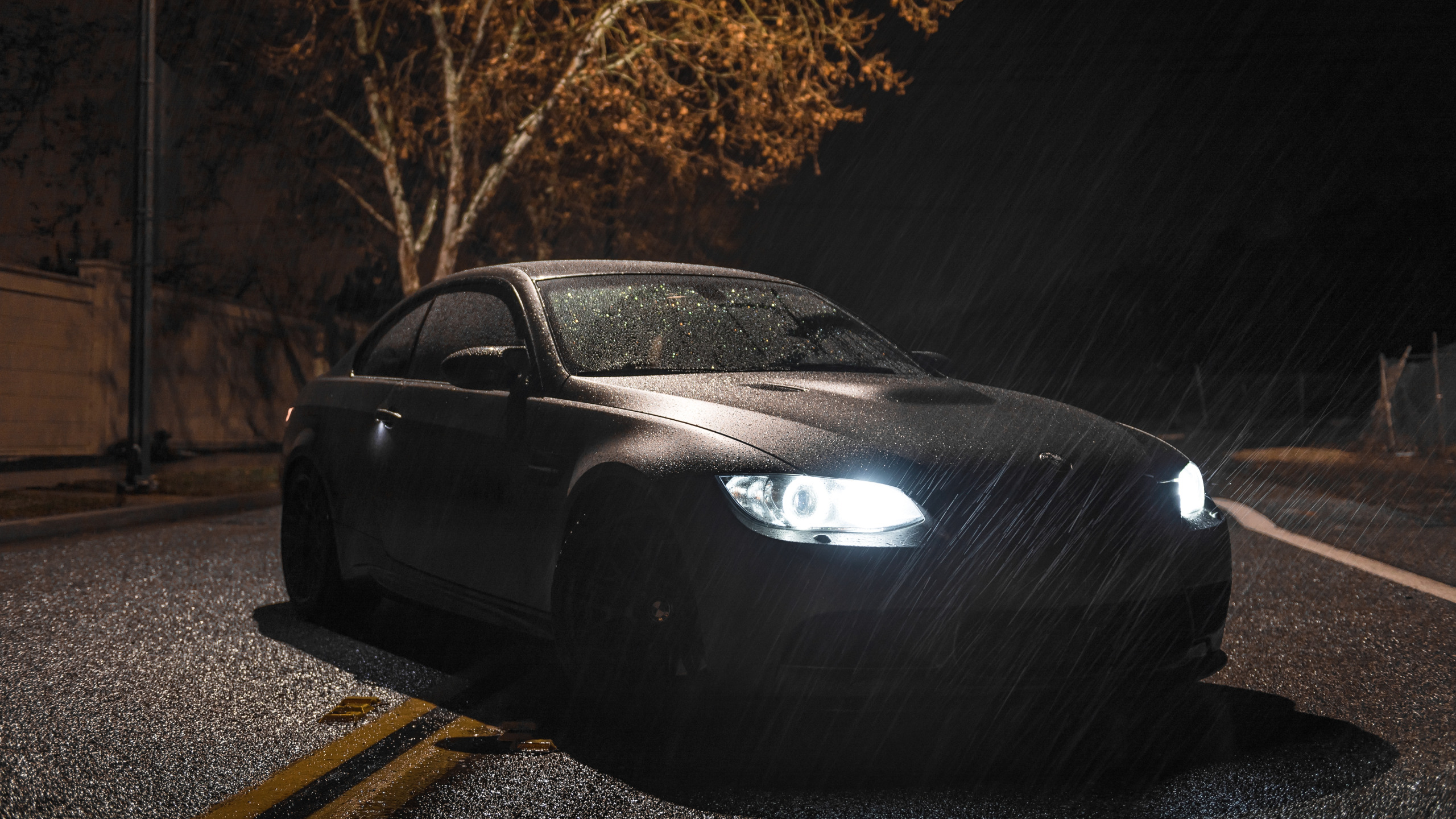 Download wallpaper BMW, Rain, E92, M3