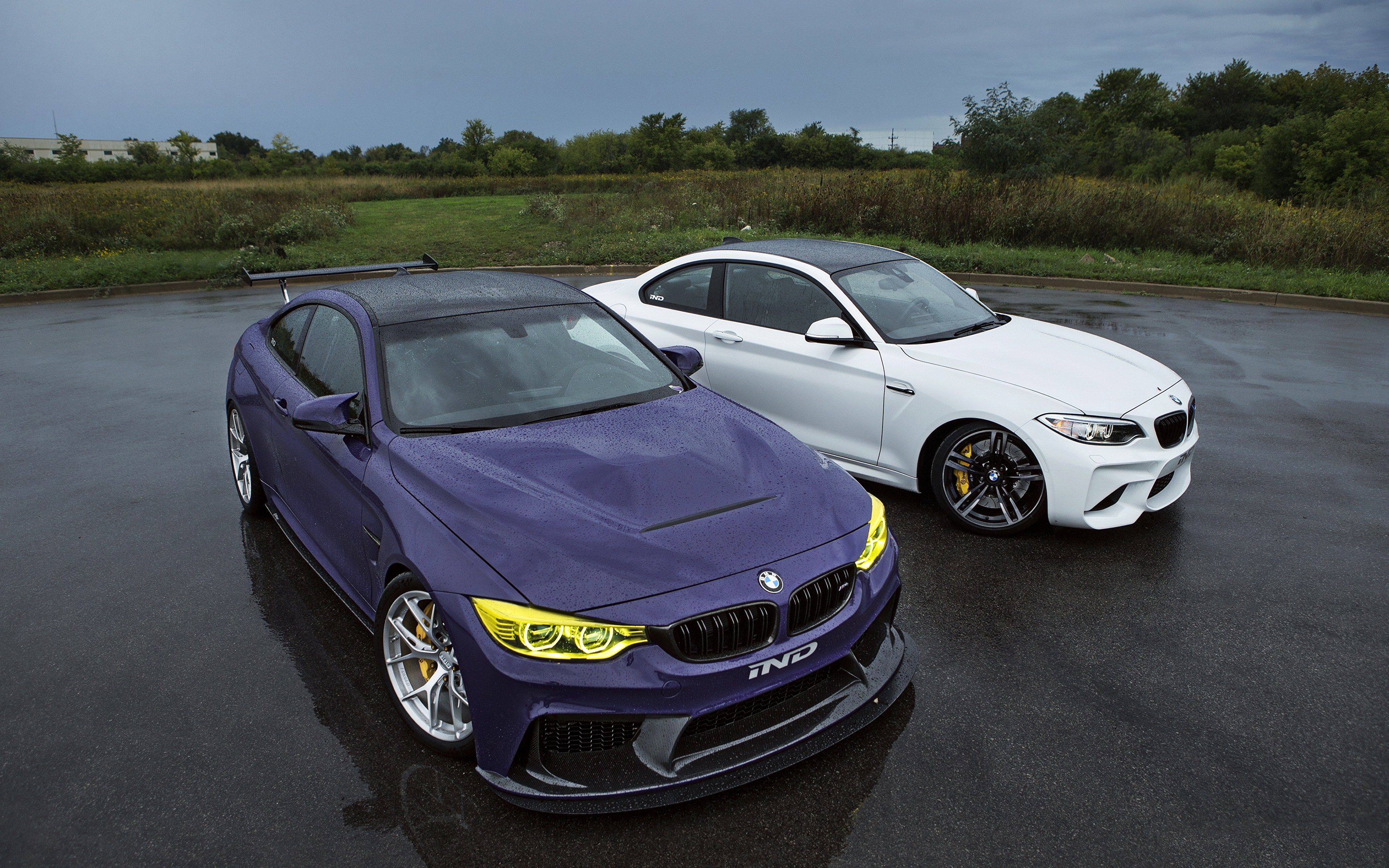 BMW 2015 16 IND Two Rain Cars 3840x2400