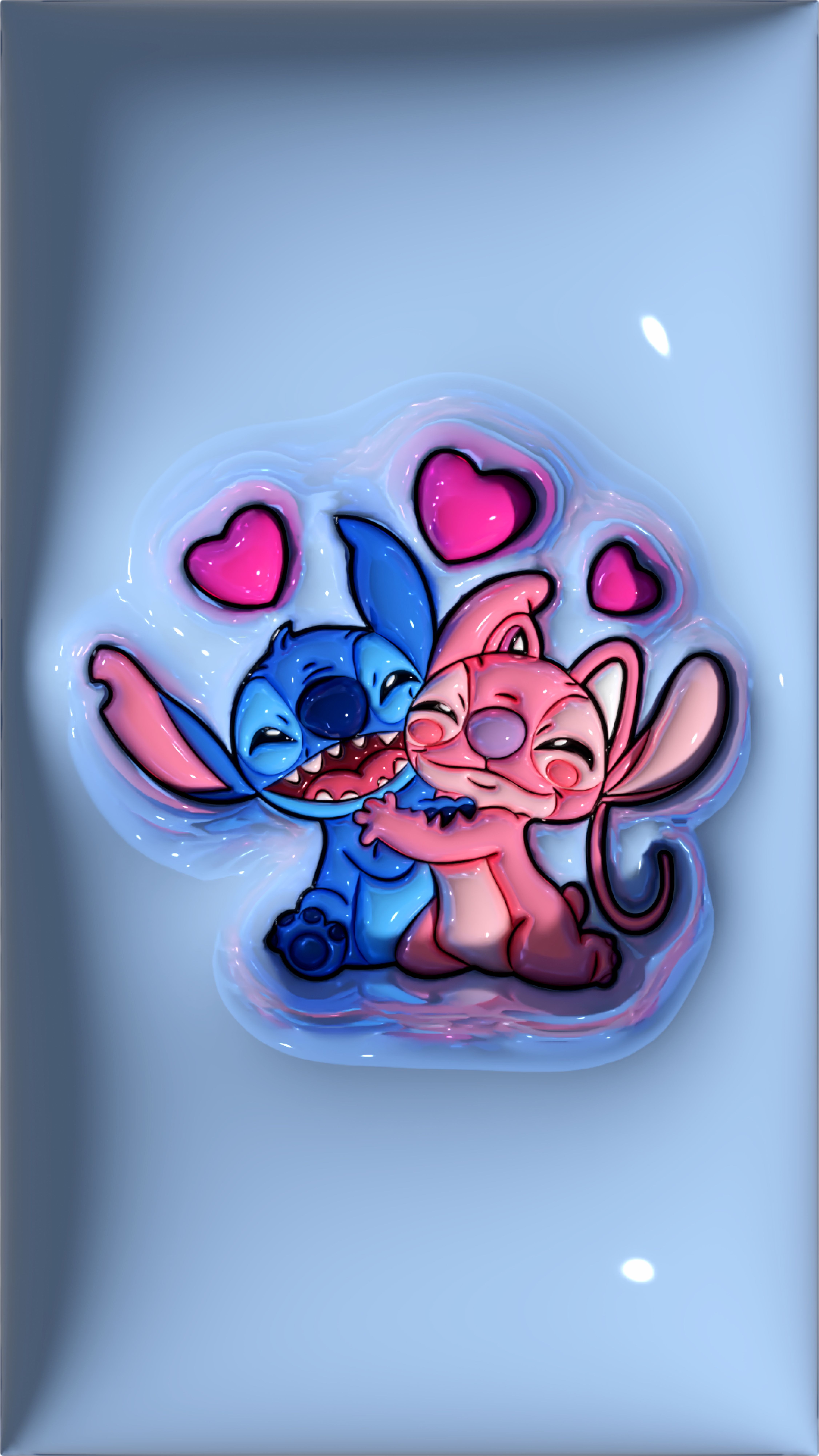 Stitch And Angel Wallpaper