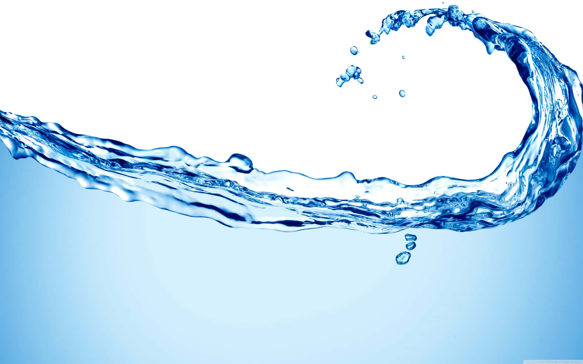 Blue Water Splash Background