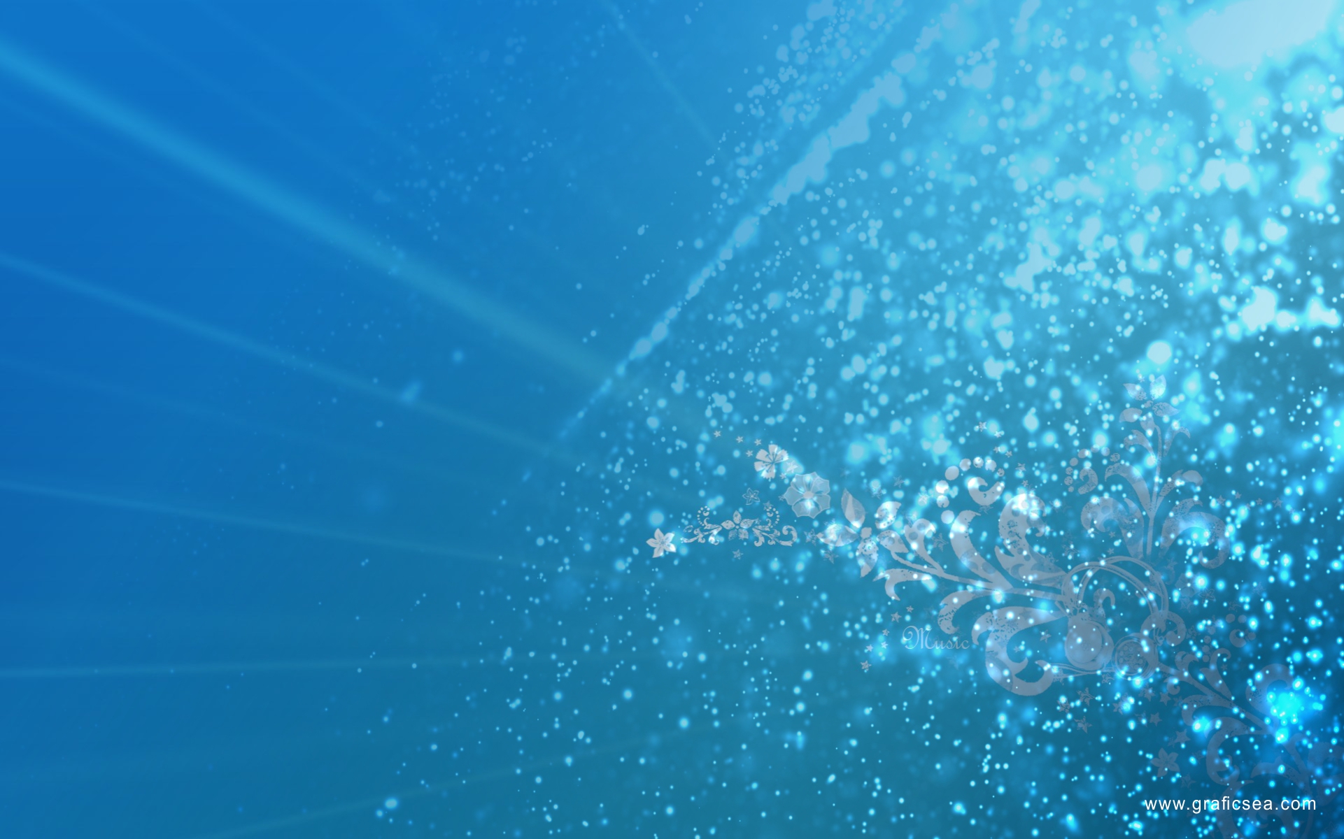 Stylish Sky Blue Splash Flex Printing