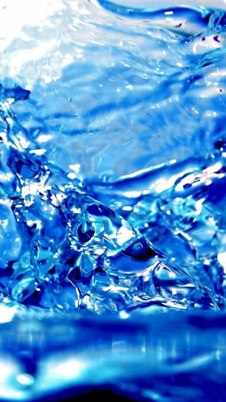Blue Water Splash Background iPhone 6
