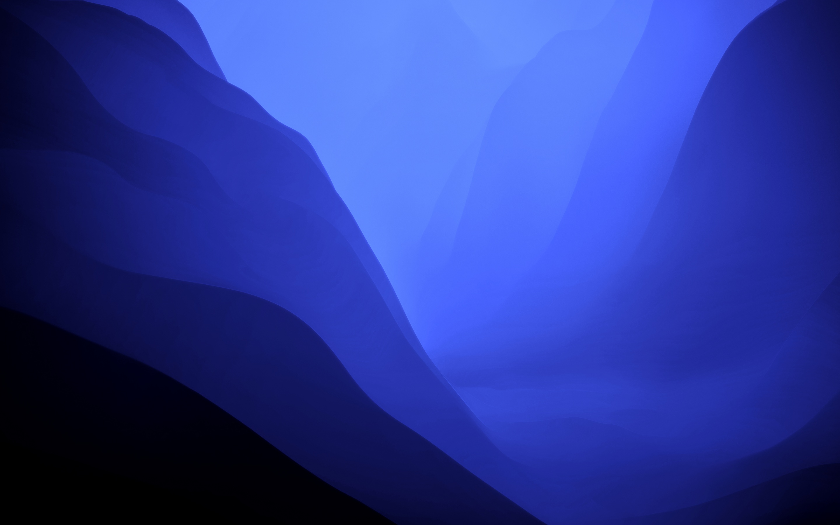 macOS Monterey Wallpaper 4K, Blue