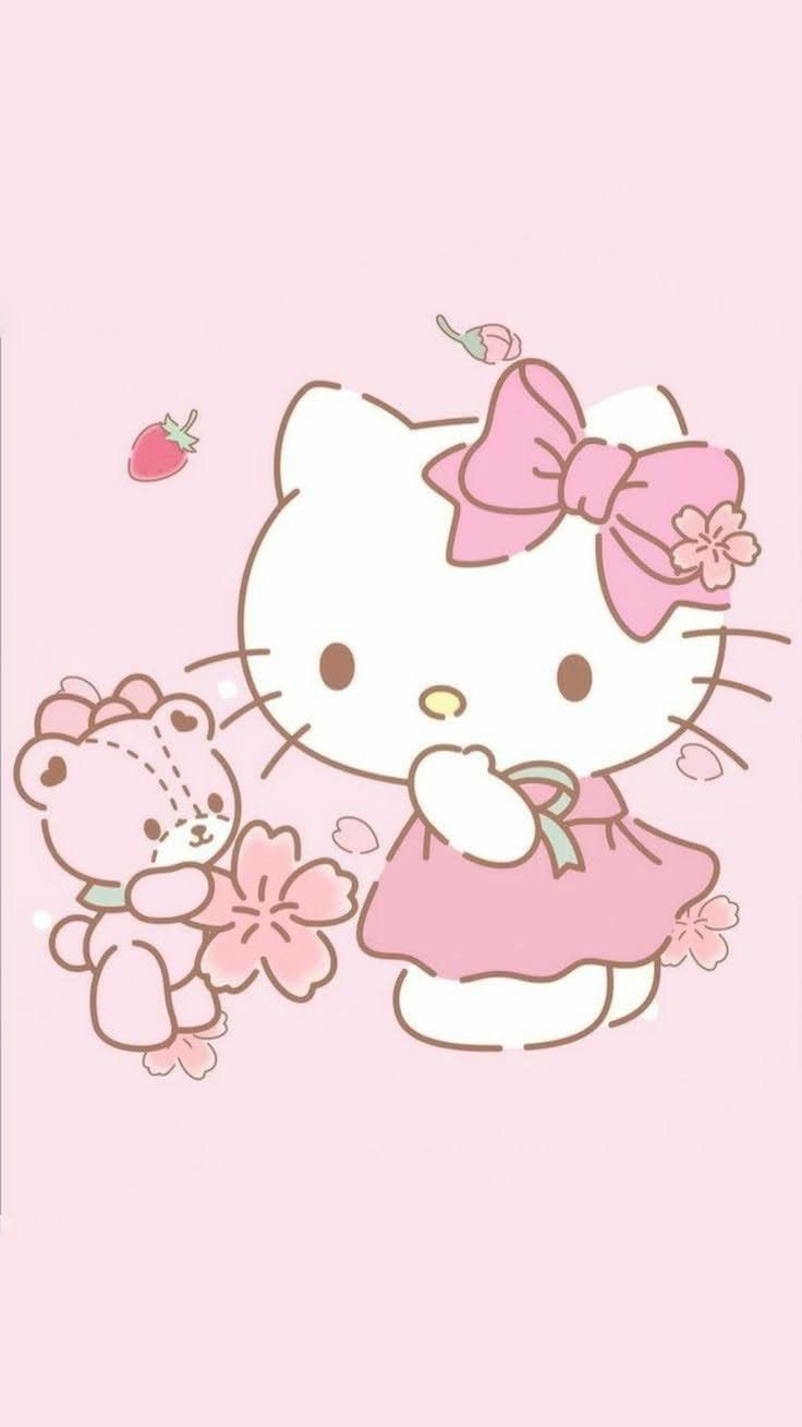 pink hello kitty wallpaper