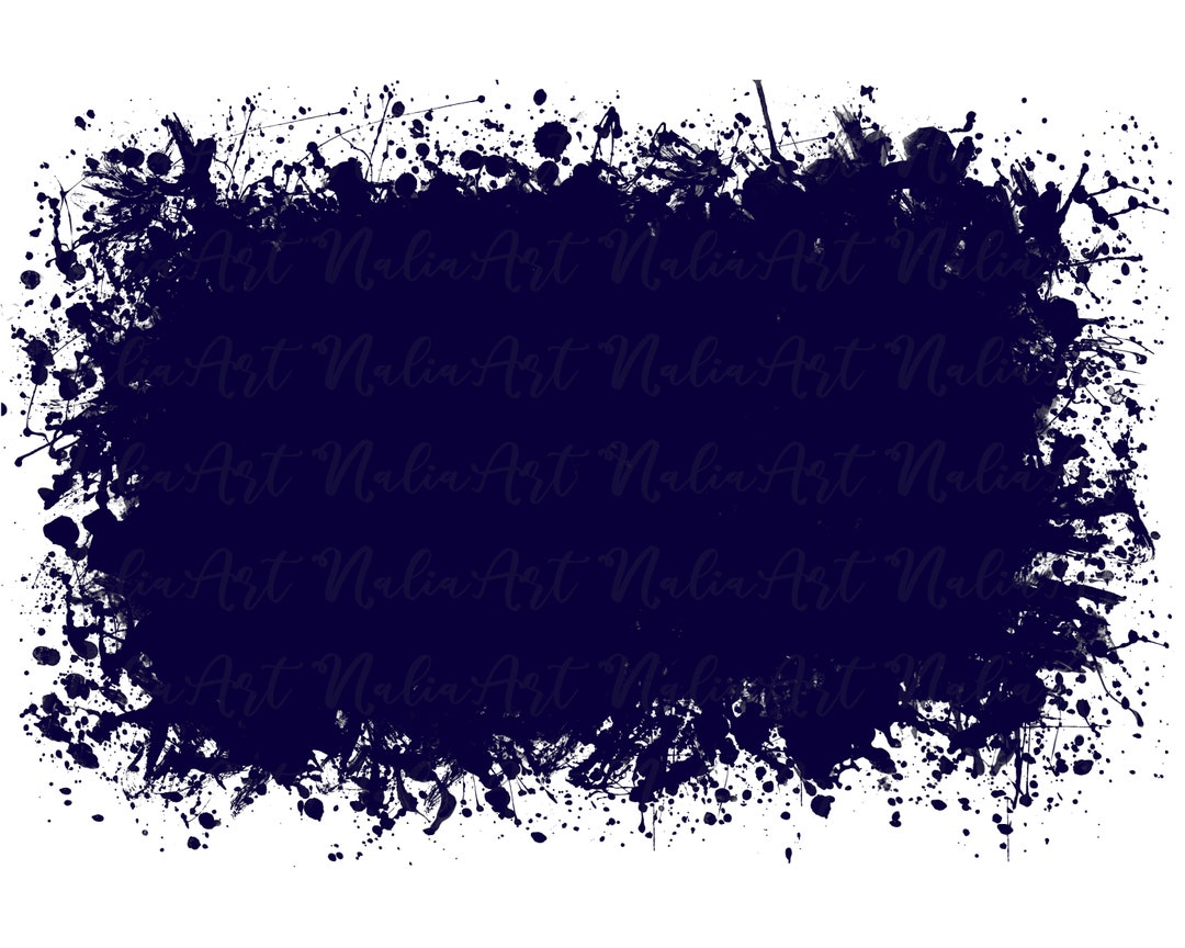 Background Paint Splatter Dark Blue