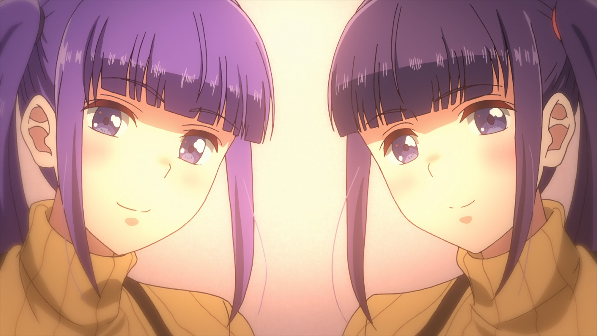 twins, purple hair, anime, anime girls