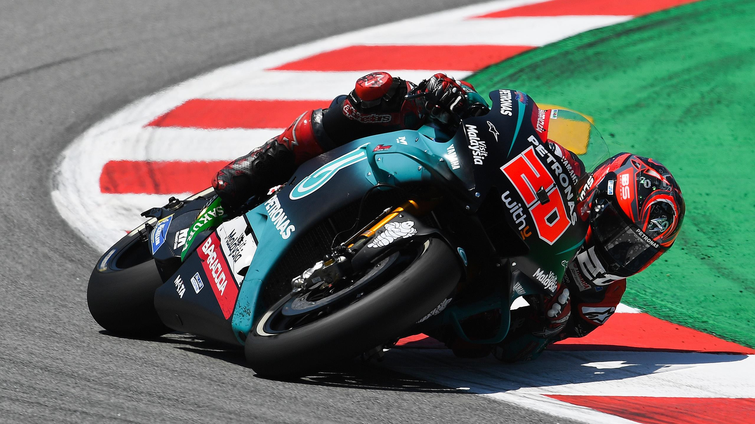 Quartararo on pole; Marquez crashes