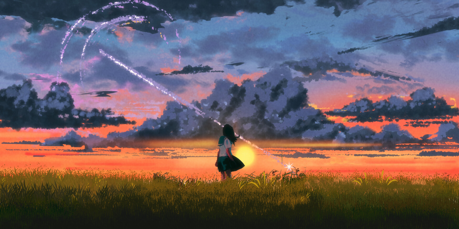 Anime Sunset