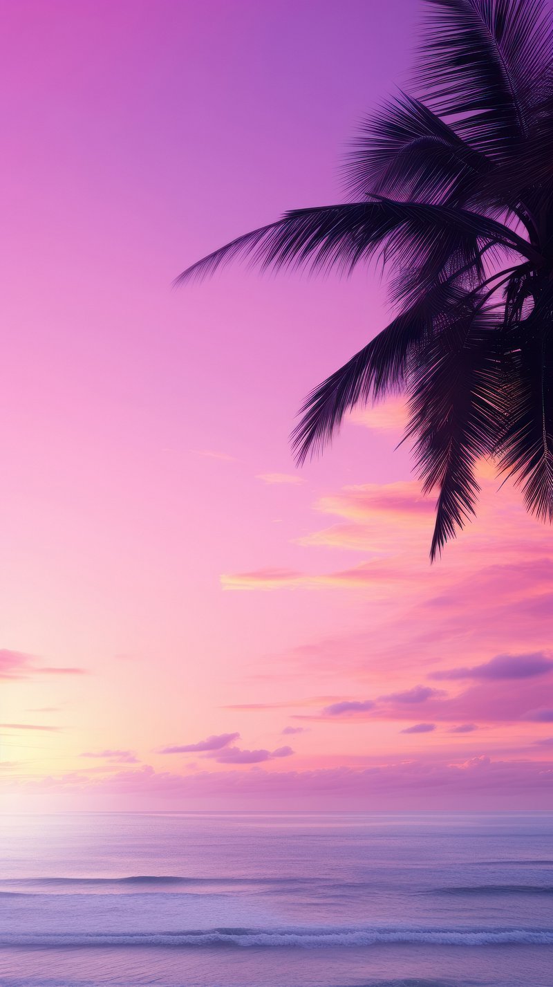 Gradient purple summer iPhone wallpaper