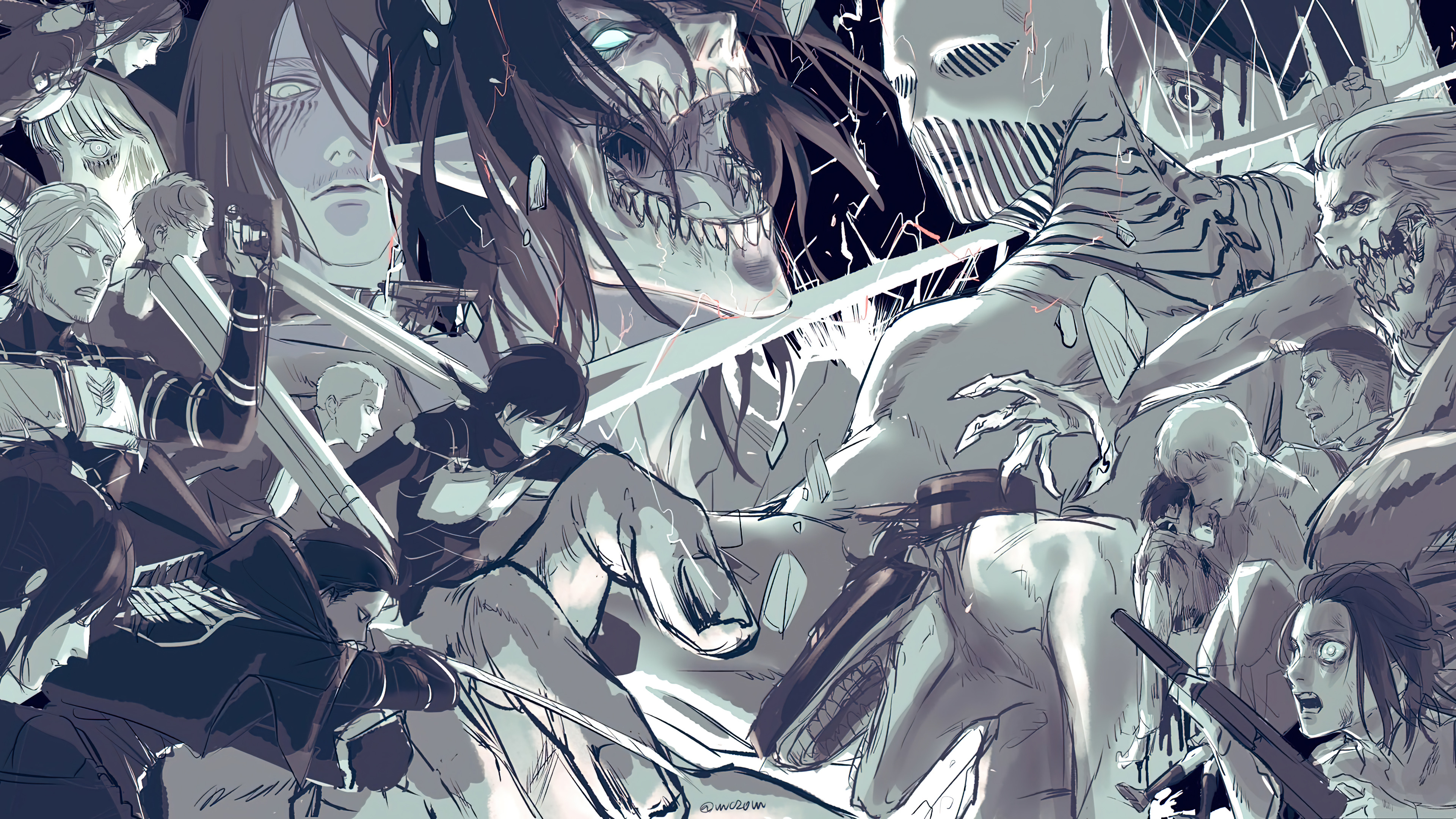 2300 Attack On Titan Wallpaper