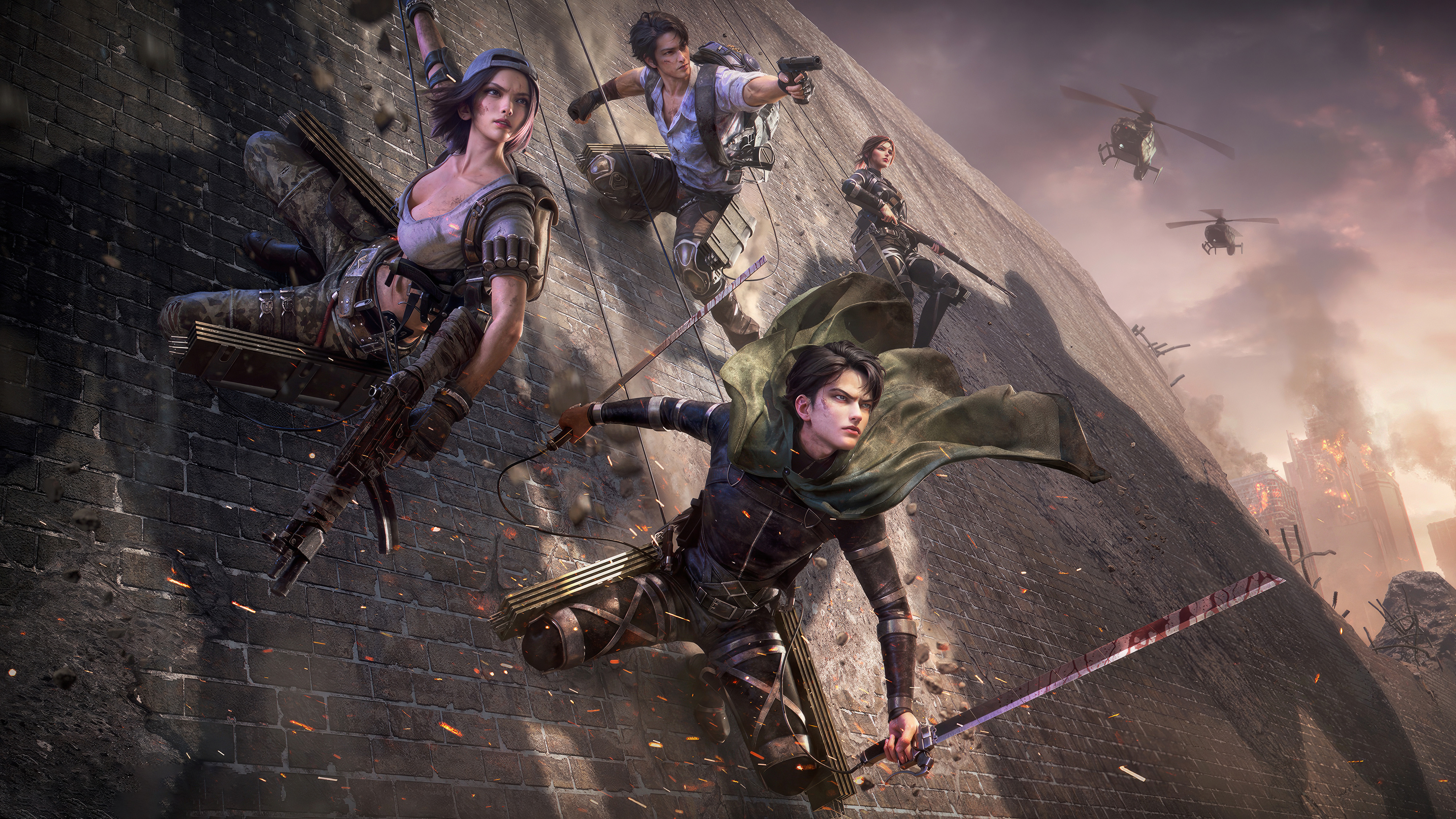 X Attack On Titan Wallpaper, HD Games