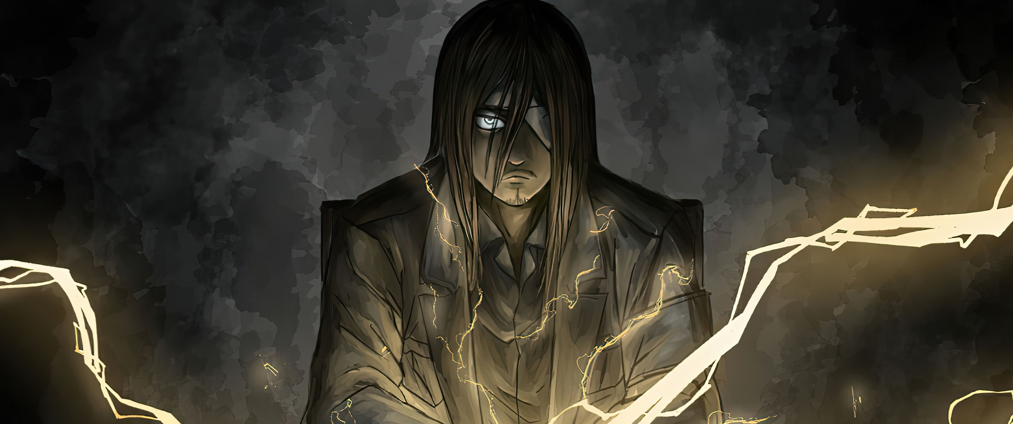 Eren Yeager Wallpaper 4K, Lightning
