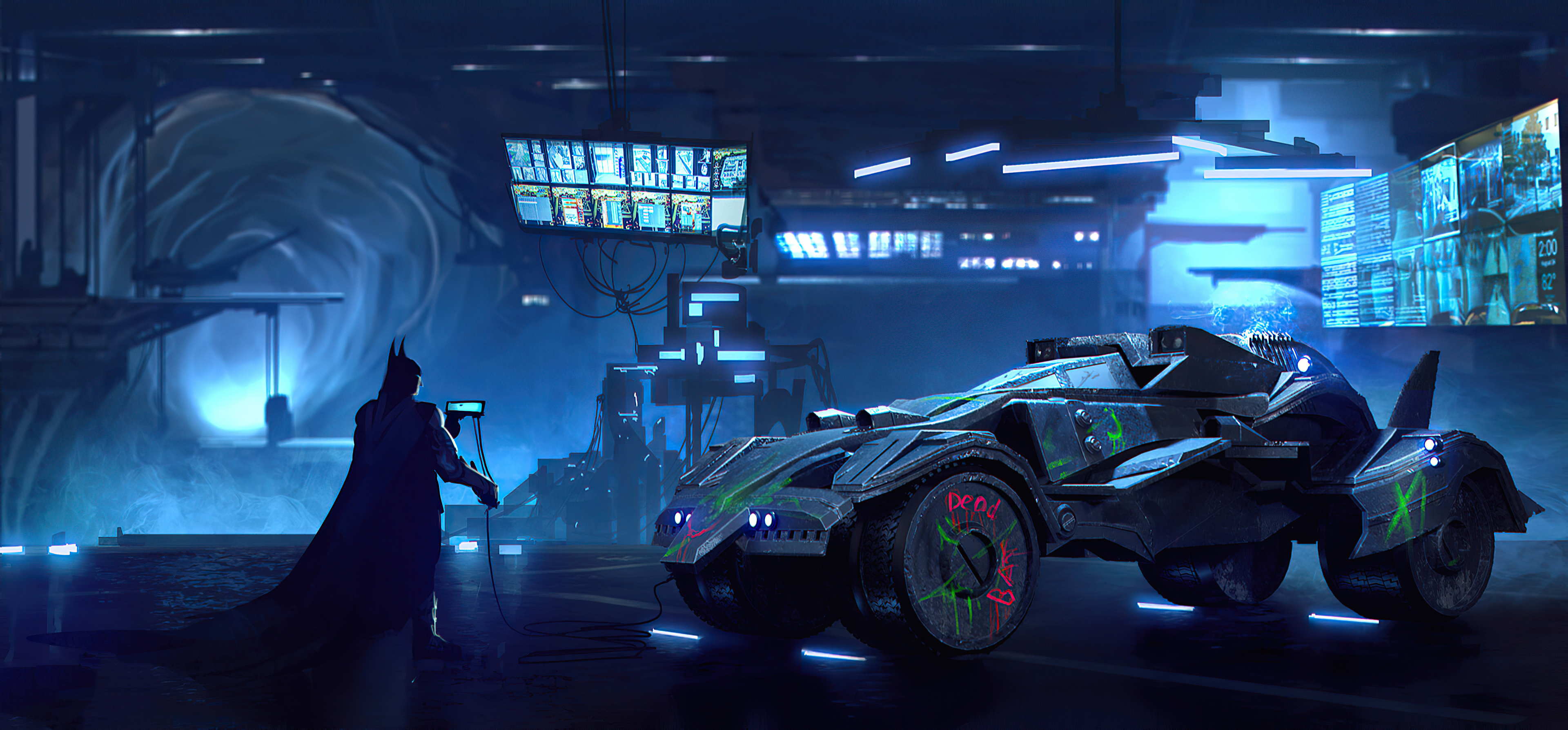 Download Batcave Batmobile DC Comics