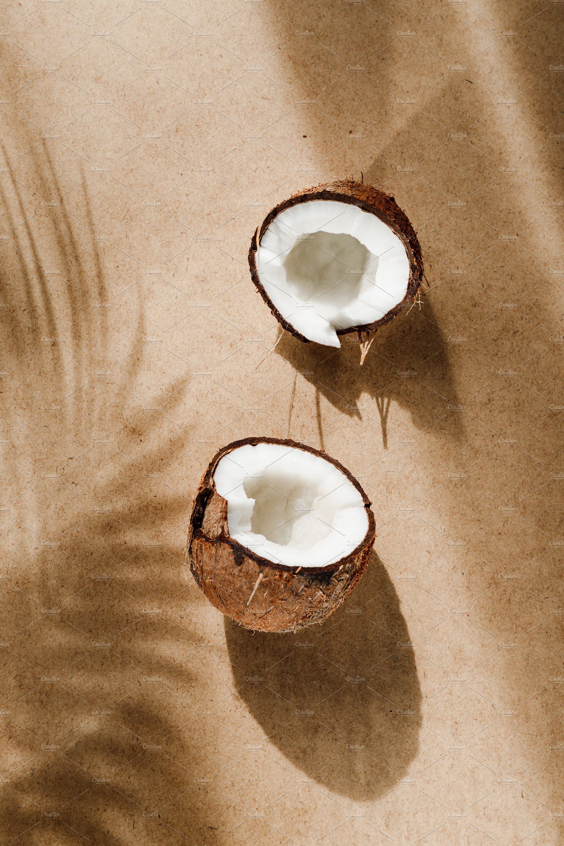 Coconut featuring coconut, abstract