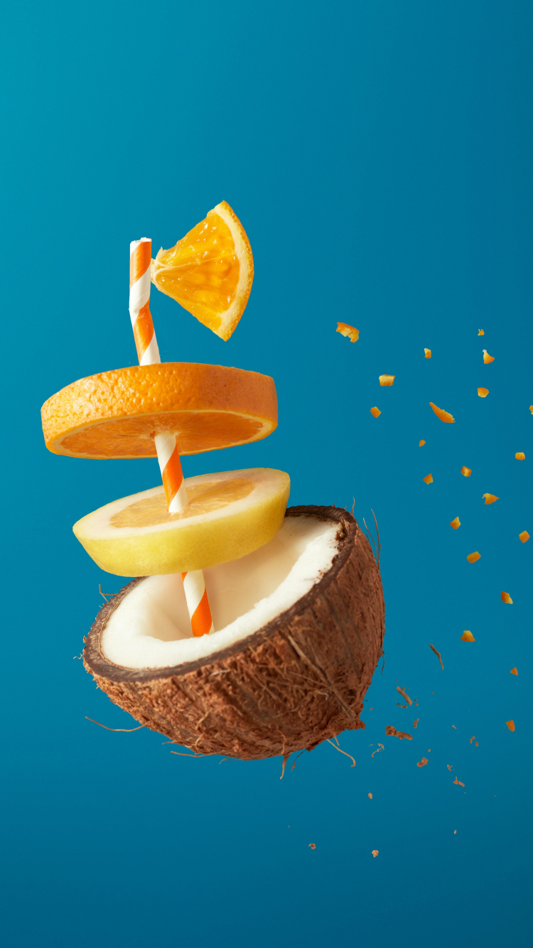 wallpaper 750x1334 orange slices