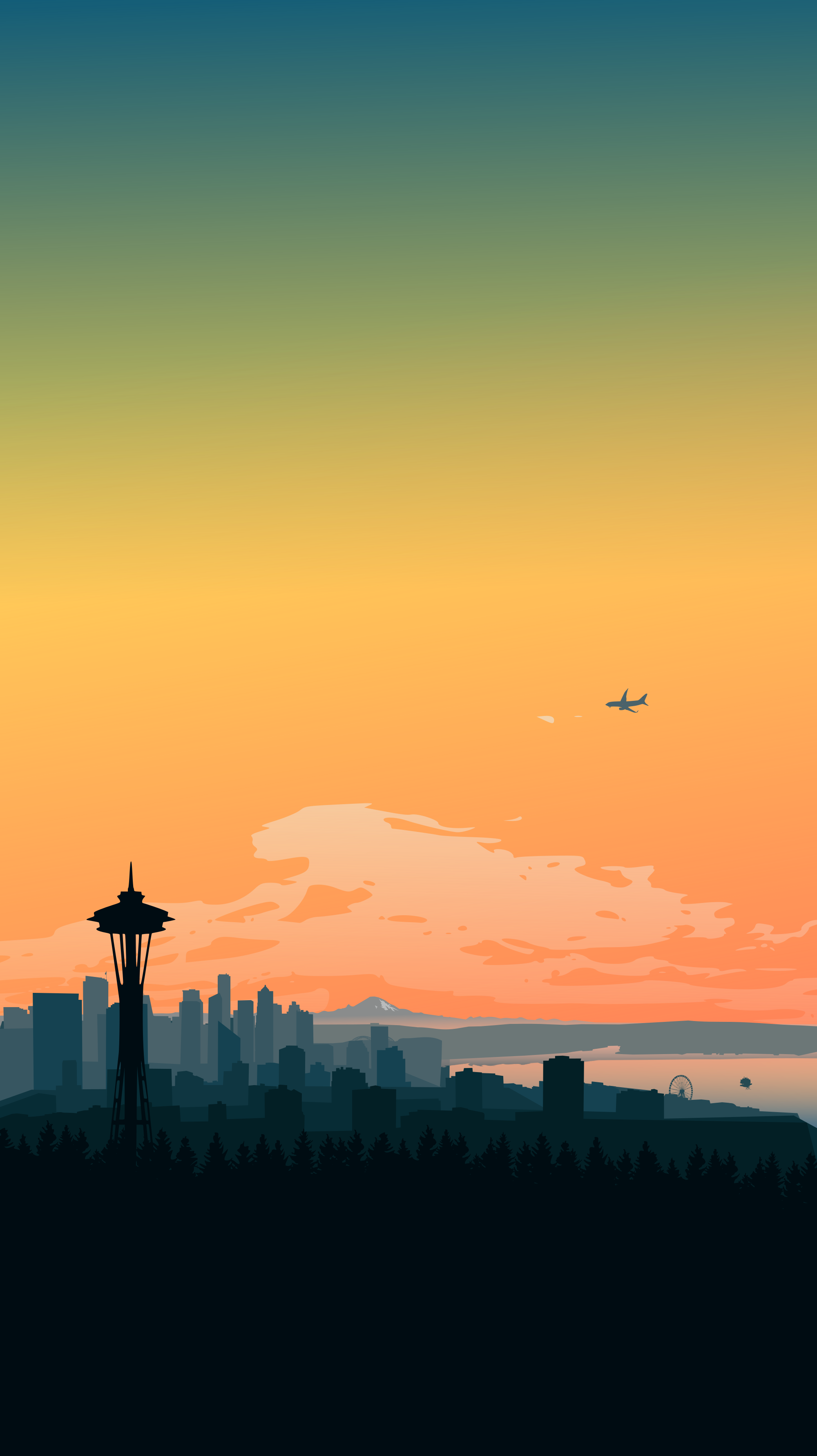 Seattle themed mobile wallpaper