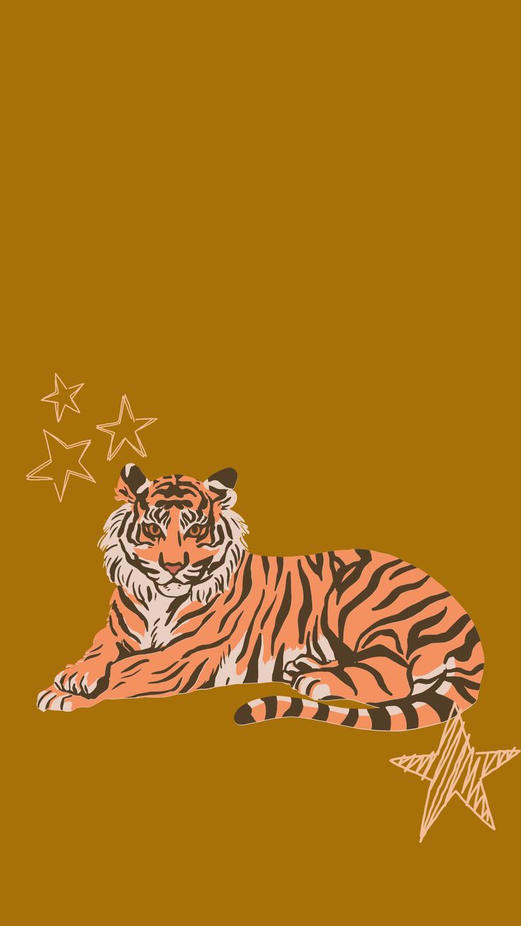 funky cute tiger phone wallpaper. Cute