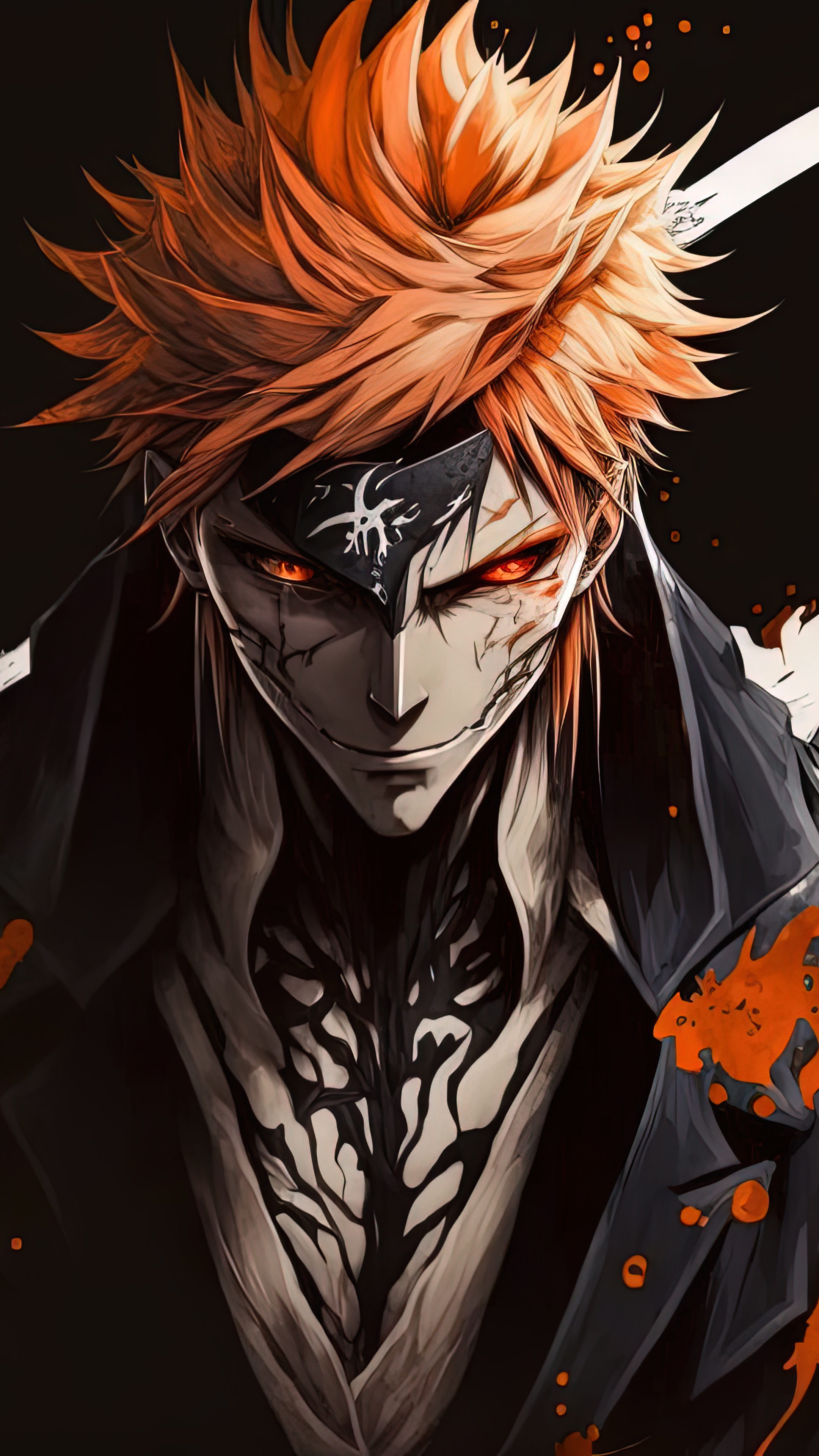 Ichigo Kurosaki Wallpaper 4K, AI art