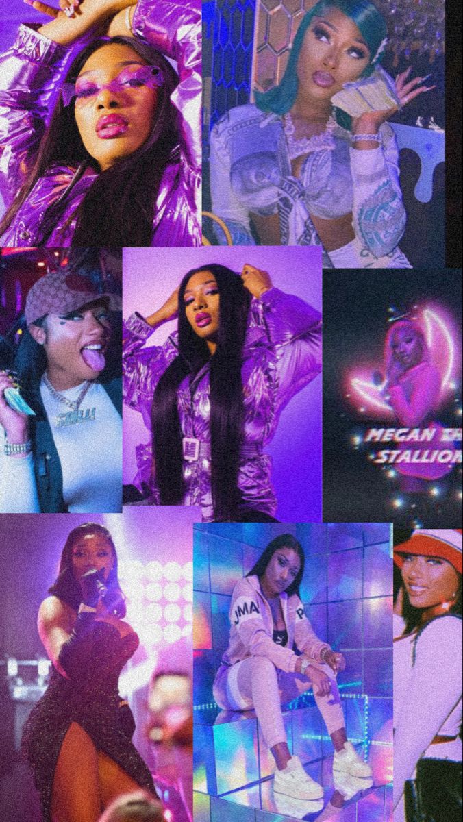 megan thee stallion aesthetic purple