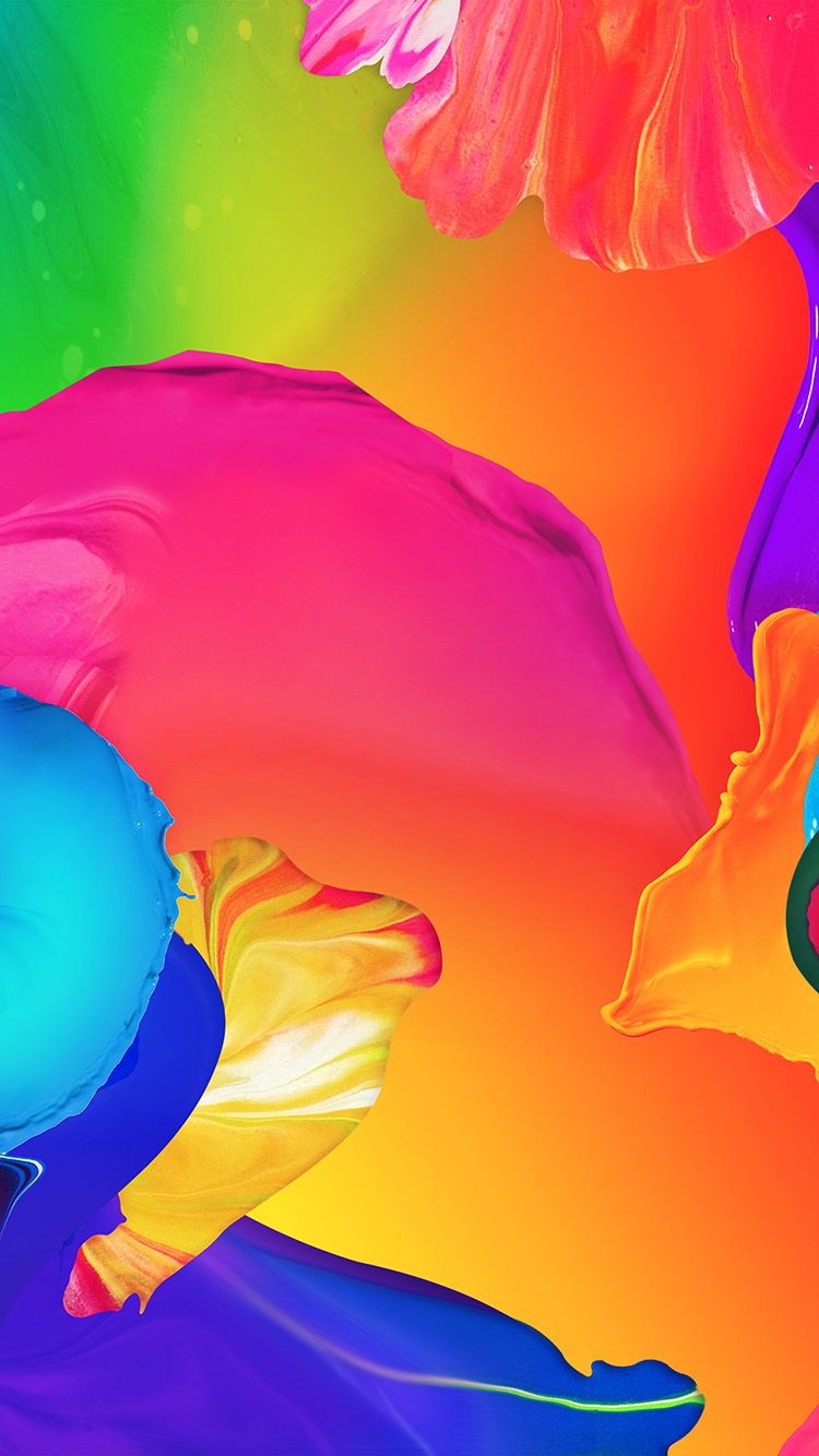 wallpaper. rainbow color paint
