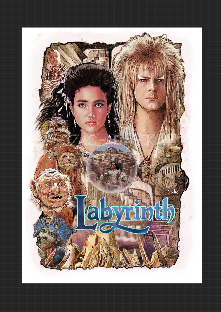 My labyrinth poster illustration. Just