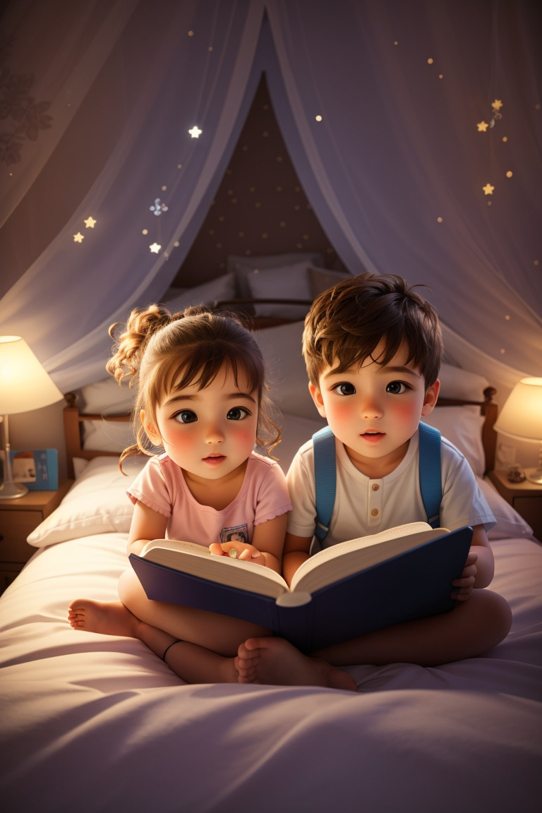 Sister Reading Bedtime Story