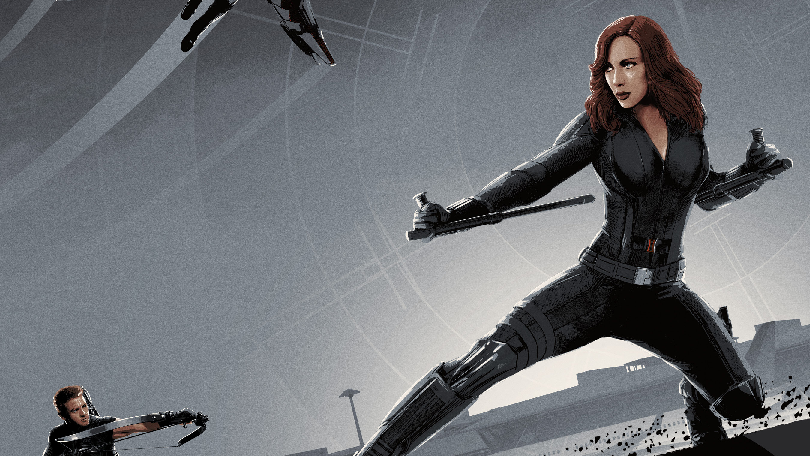 Black Widow Civil War Art Wallpaper, HD