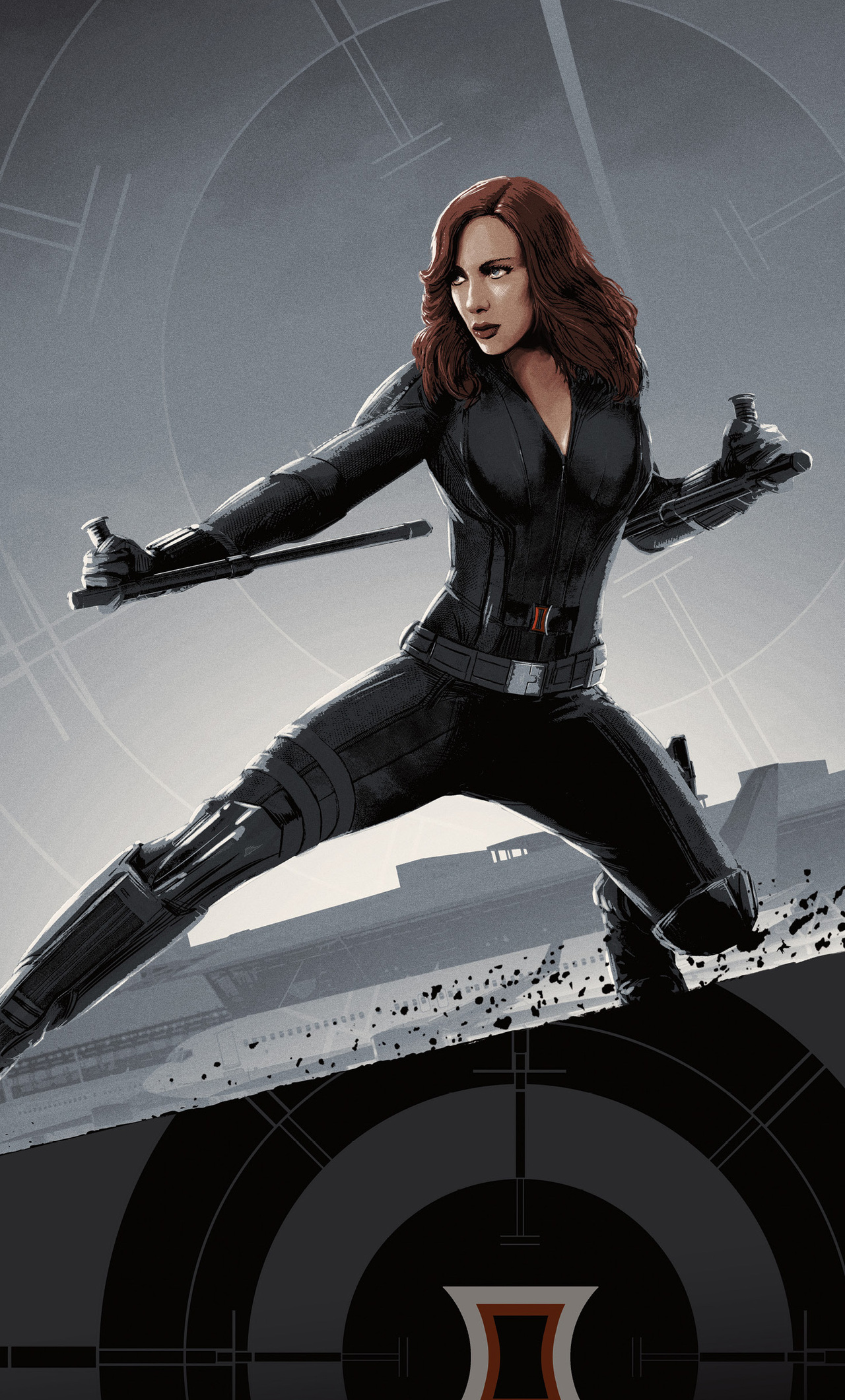 Black Widow Civil War Art