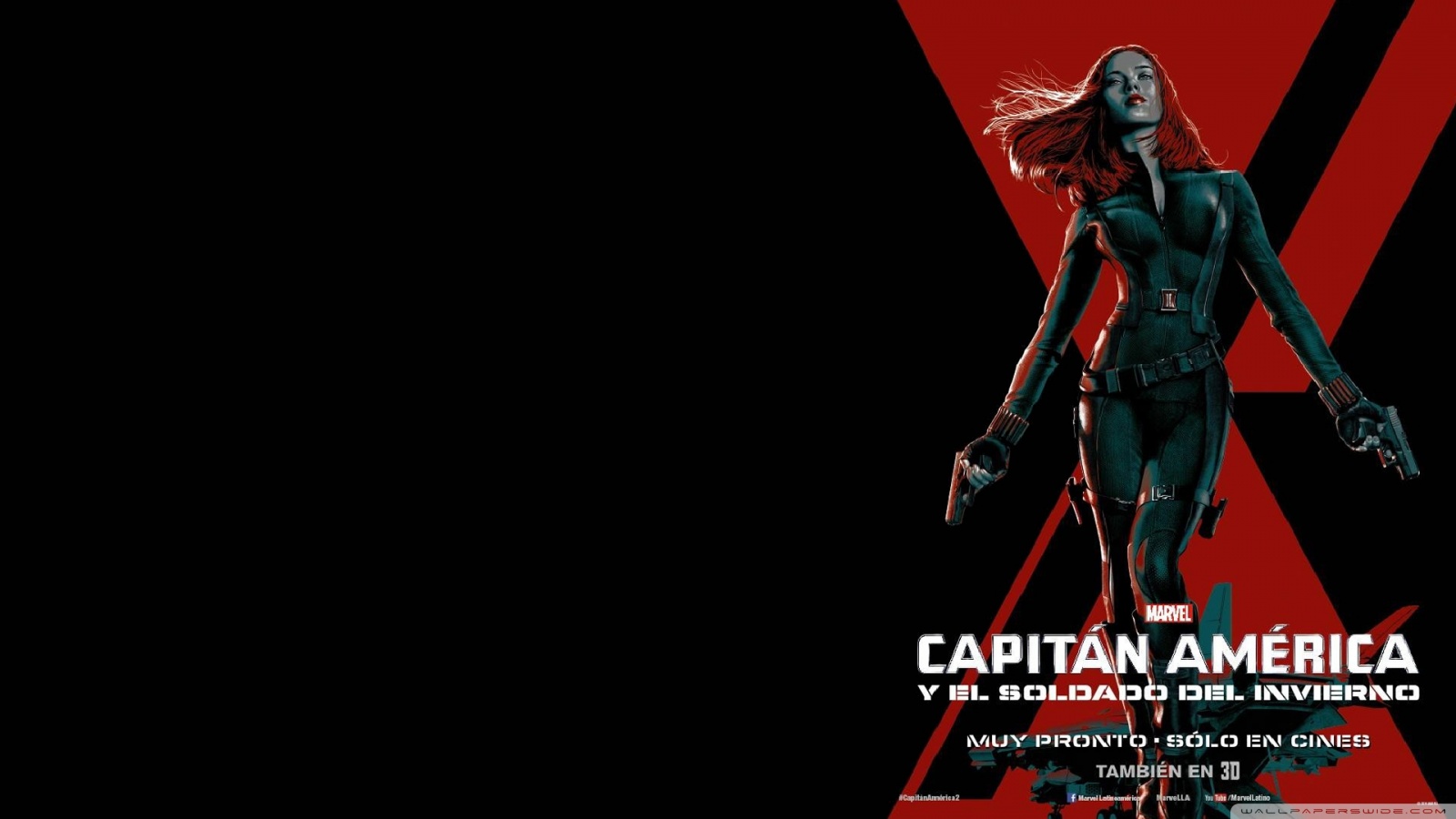 Black Widow Ultra HD Desktop Background