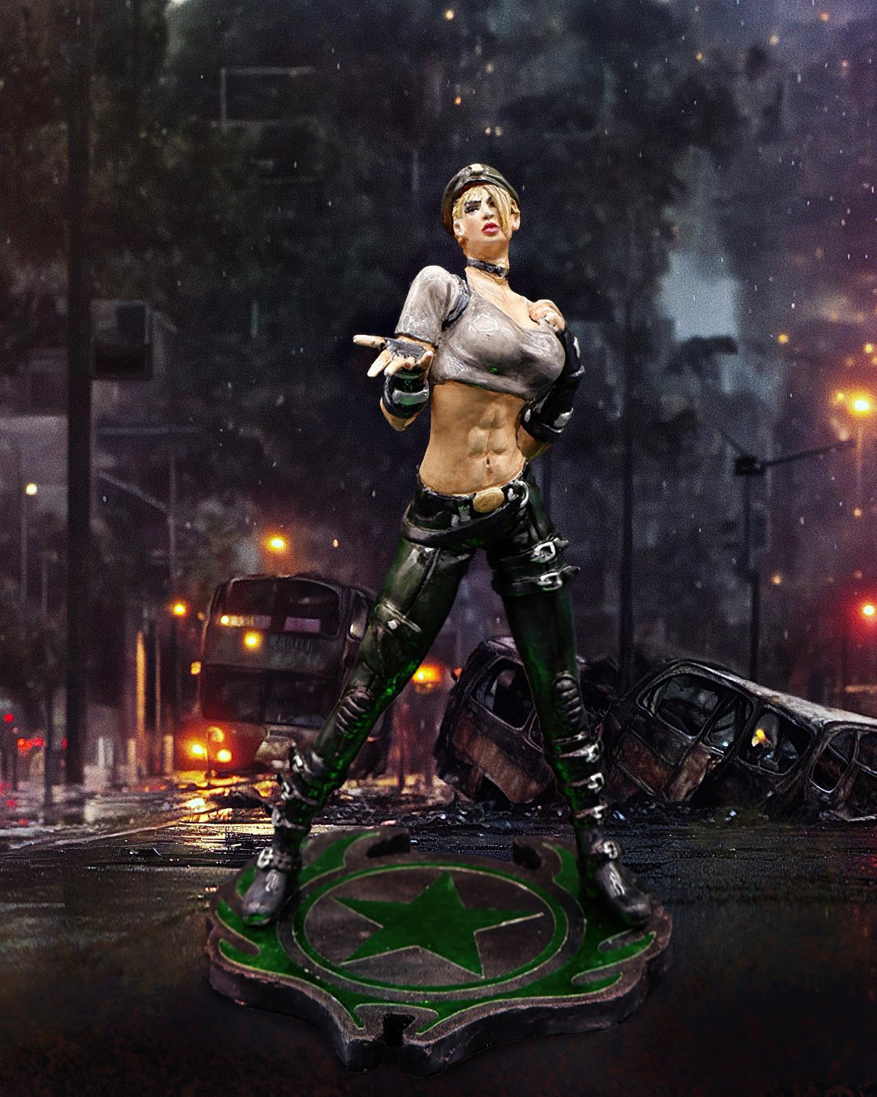 Custom statue Sonya Blade Mk DC