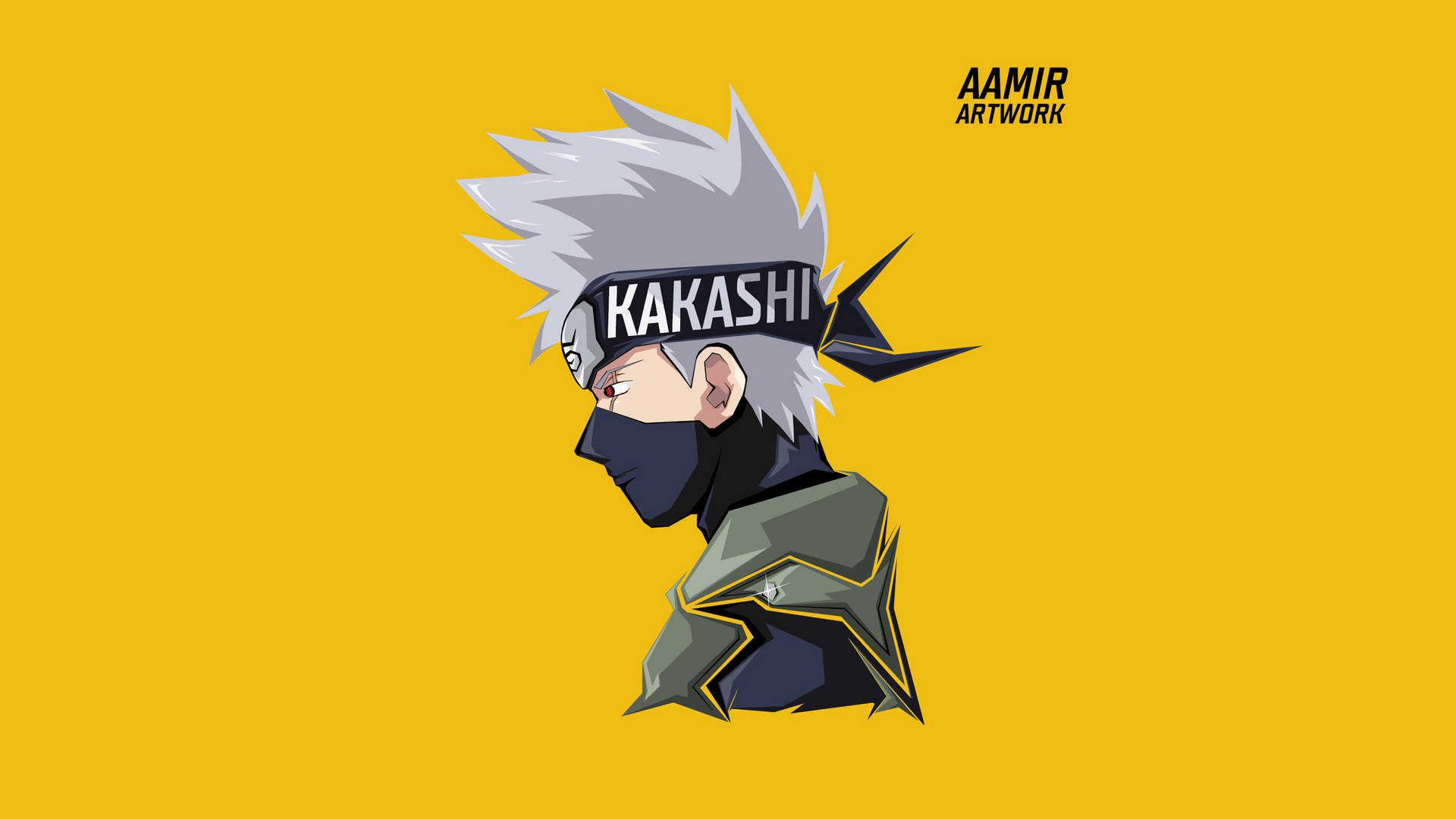 Kakashi 4K Side Profile Wallpaper