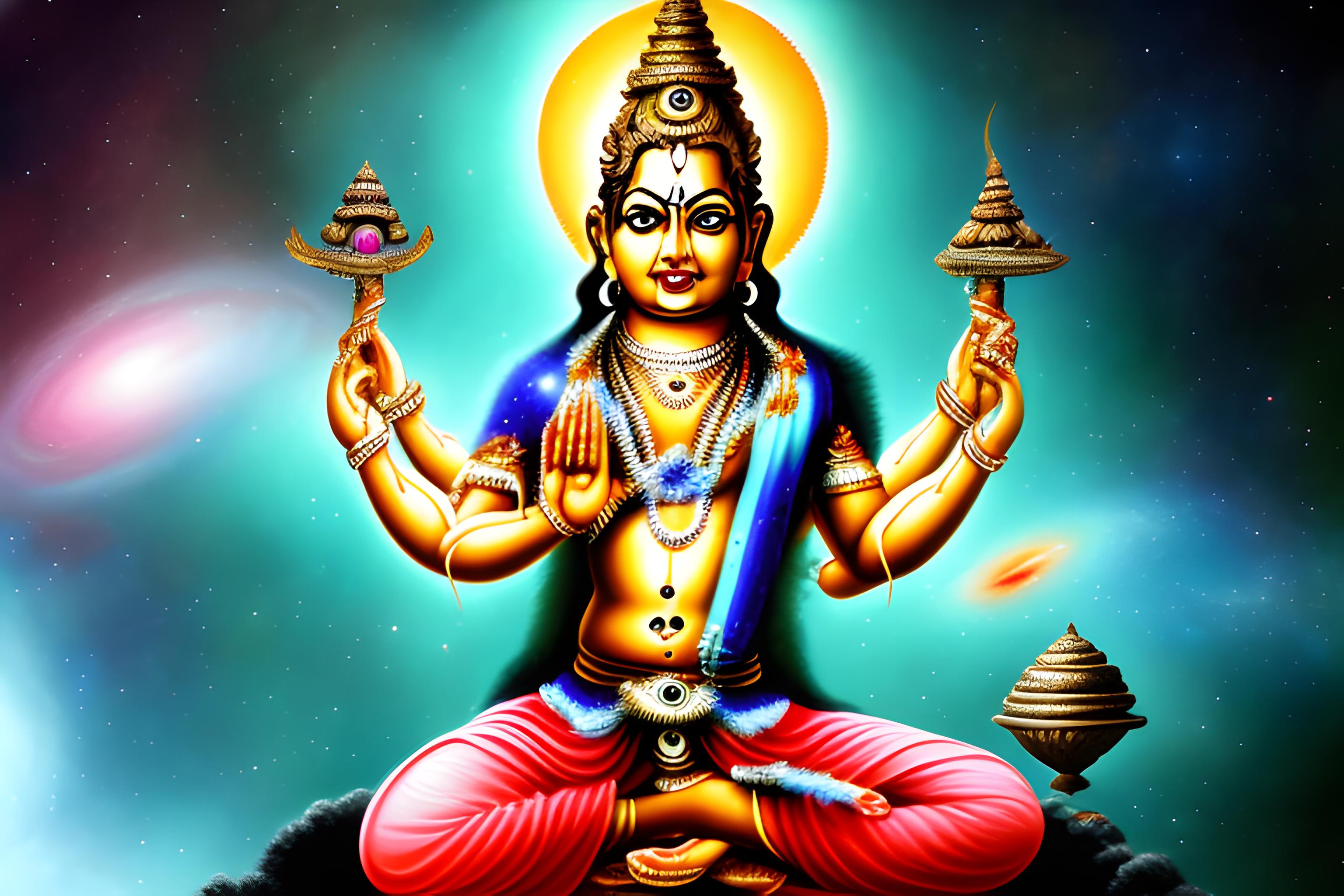 I want a wallpaper of a Hindu god that