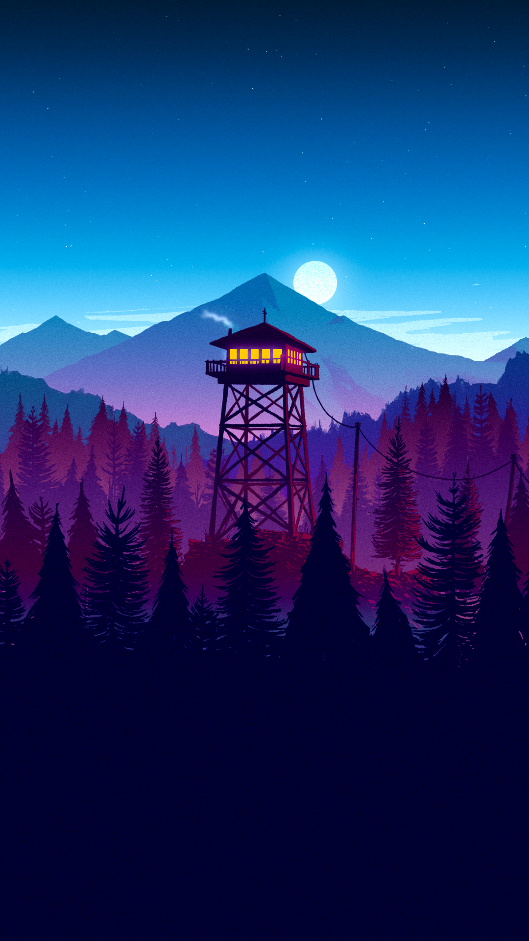 Firewatch Phone Wallpaper